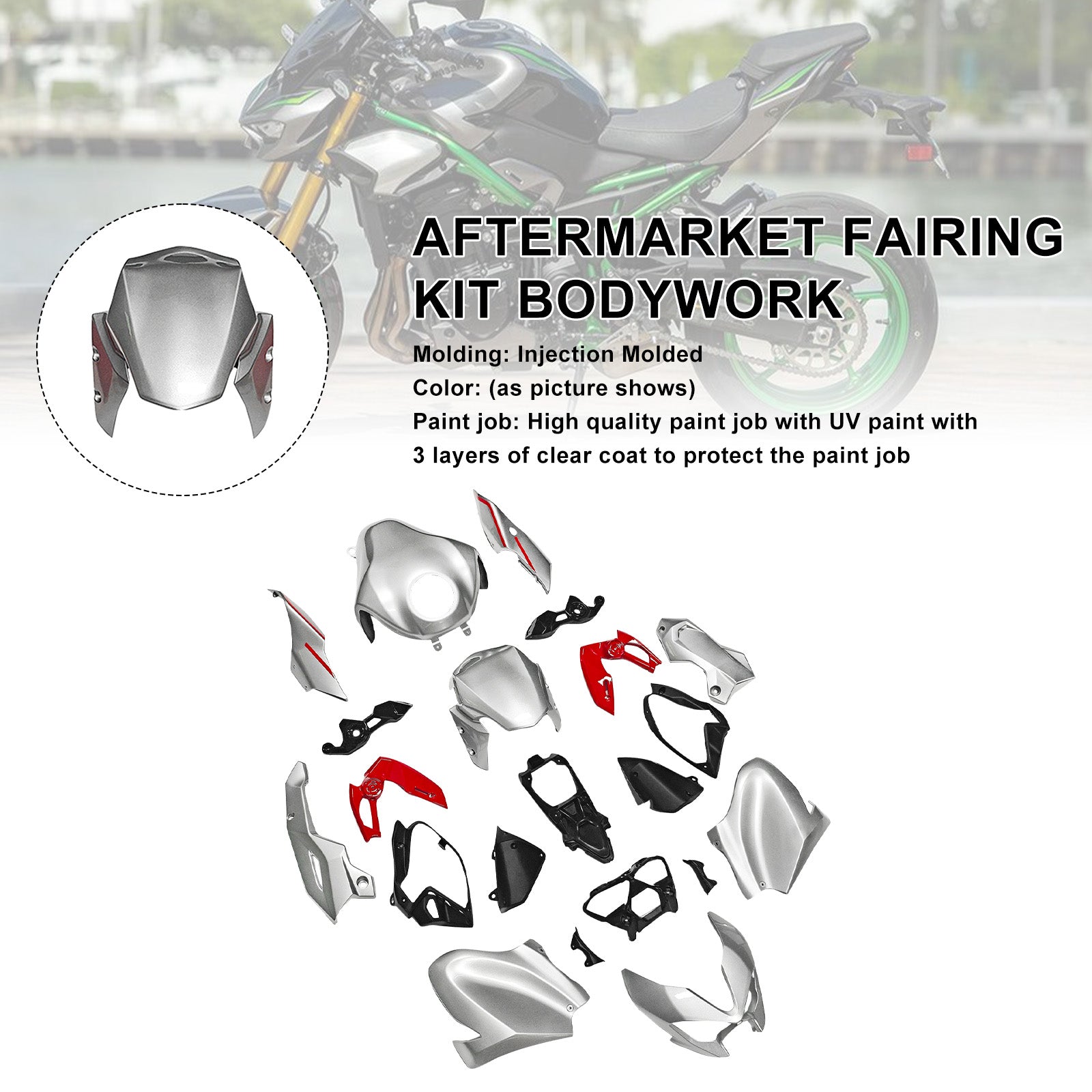 Amotopart 2025–2026 Kawasaki Z900 Verkleidungsset-Kollektion