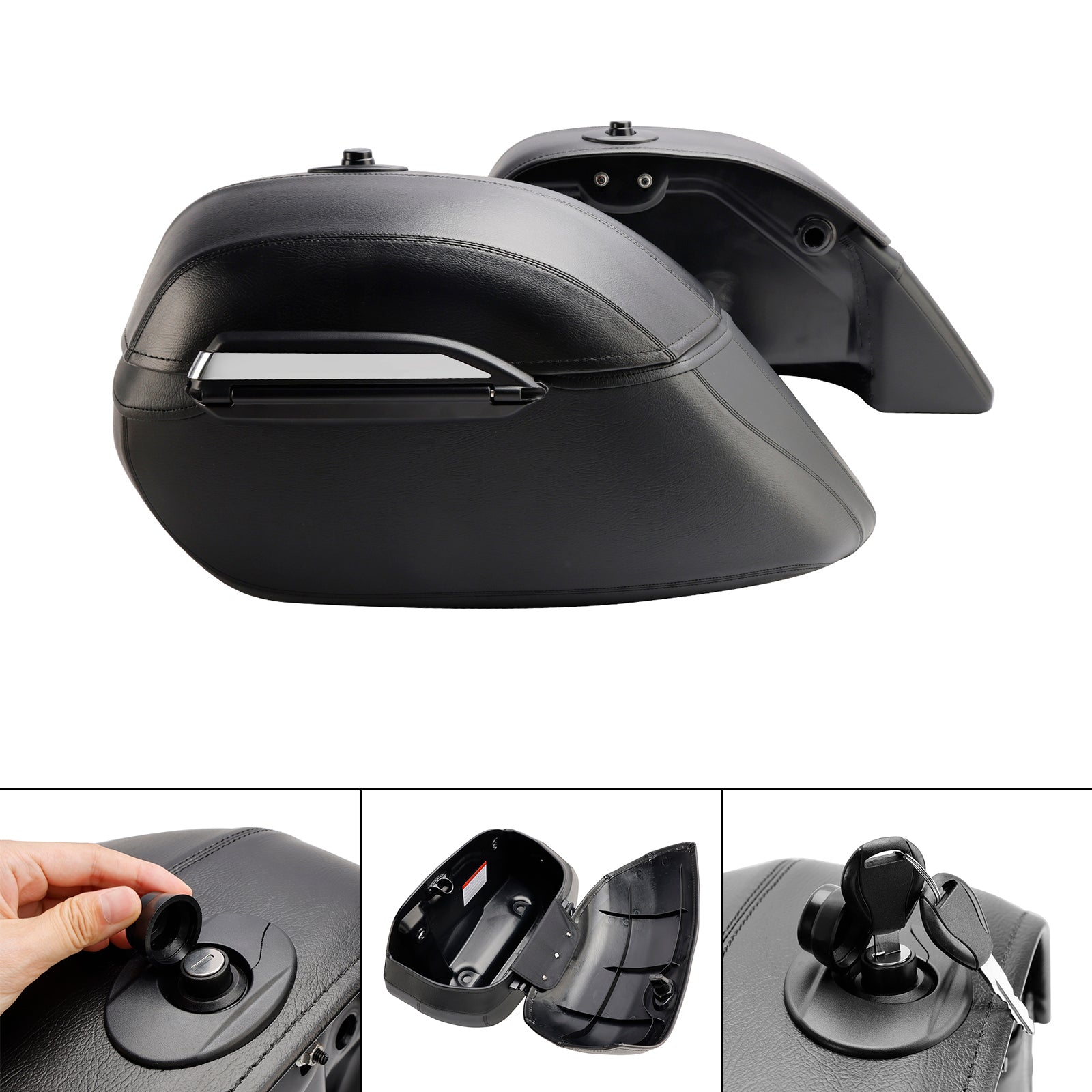 15-23 Kawasaki Vulcan S 650 Vn/En650 Side Saddlebag Luggage Pouch Black