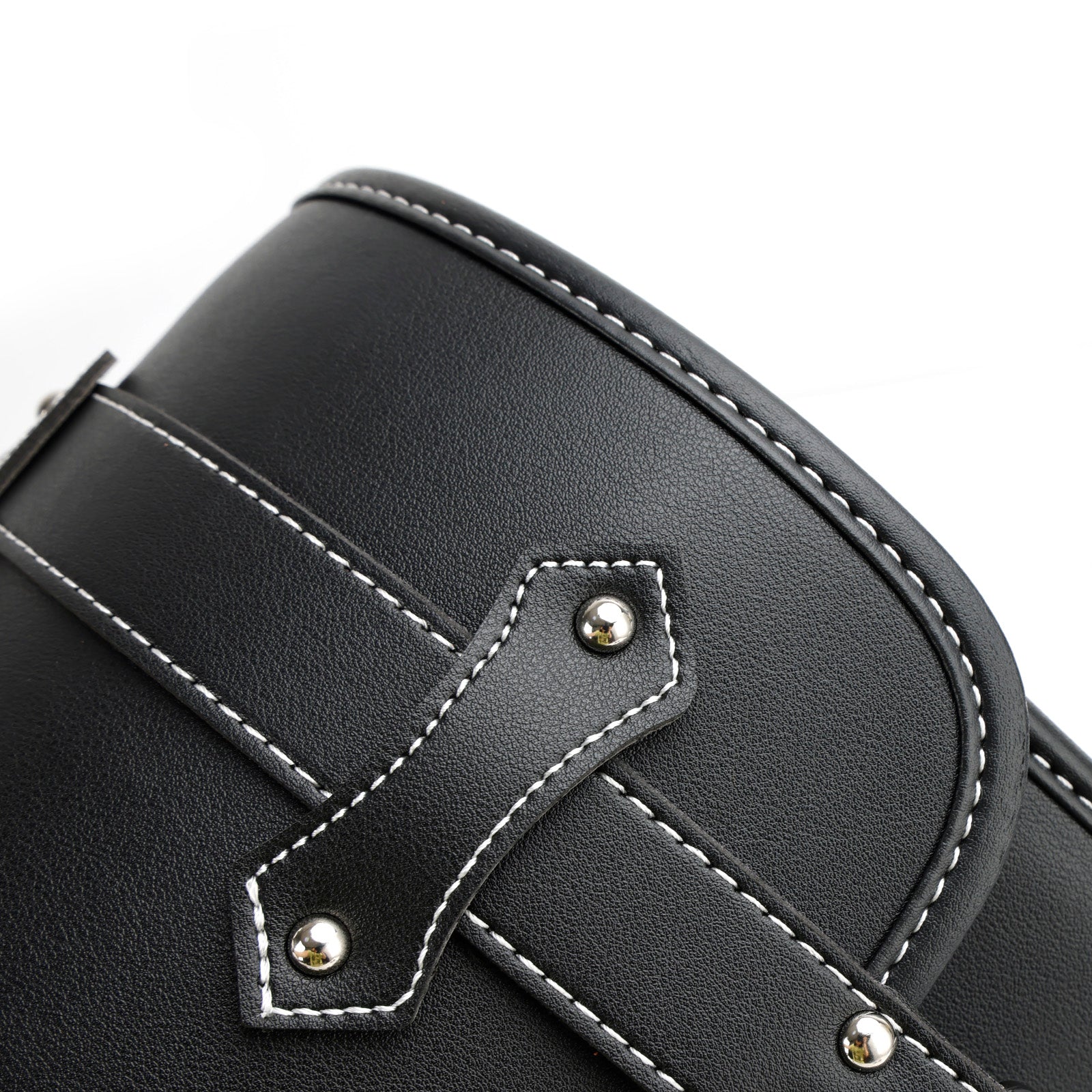 Borsa porta attrezzi laterale per borsa laterale universale per moto in PU a sgancio rapido marrone