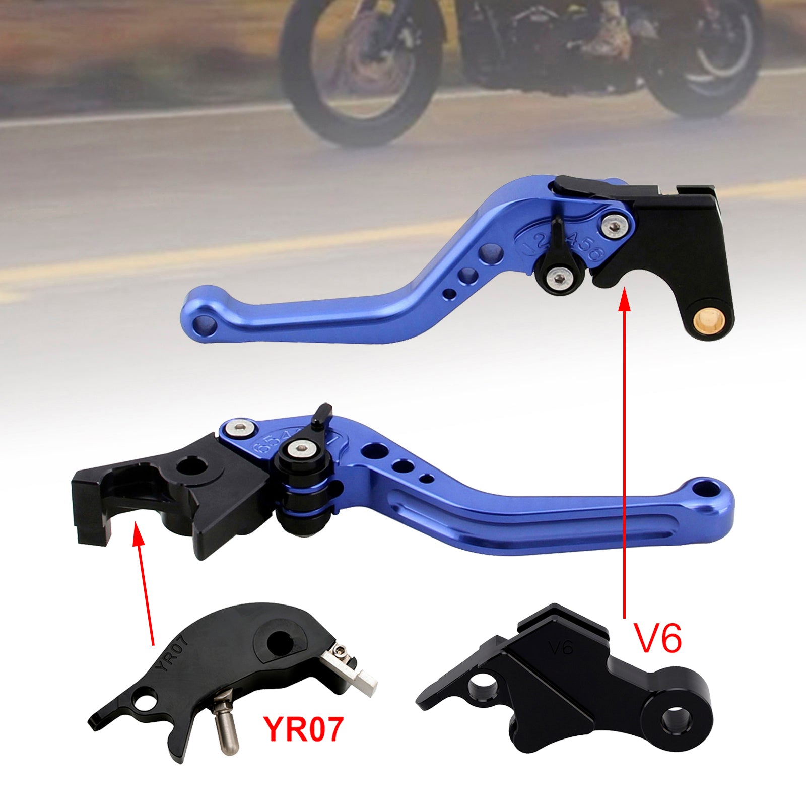24–25 Yamaha XSR900 XSR900GP MT-09 MT-09SP NEU Kurzkupplungs-Bremshebel