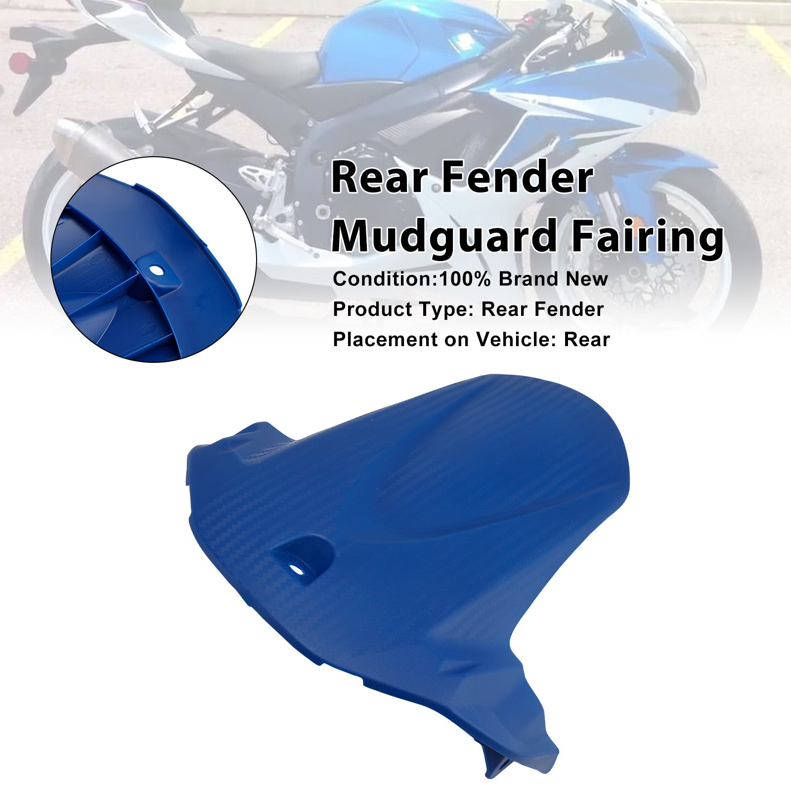 2011-2025 Suzuki GSXR600 GSXR750 Rear Fender Mudguard Fairing