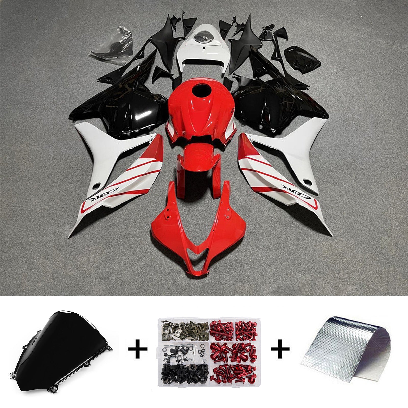 Amotopart 2009-2012 Honda CBR600RR rood wit zwart kuipset