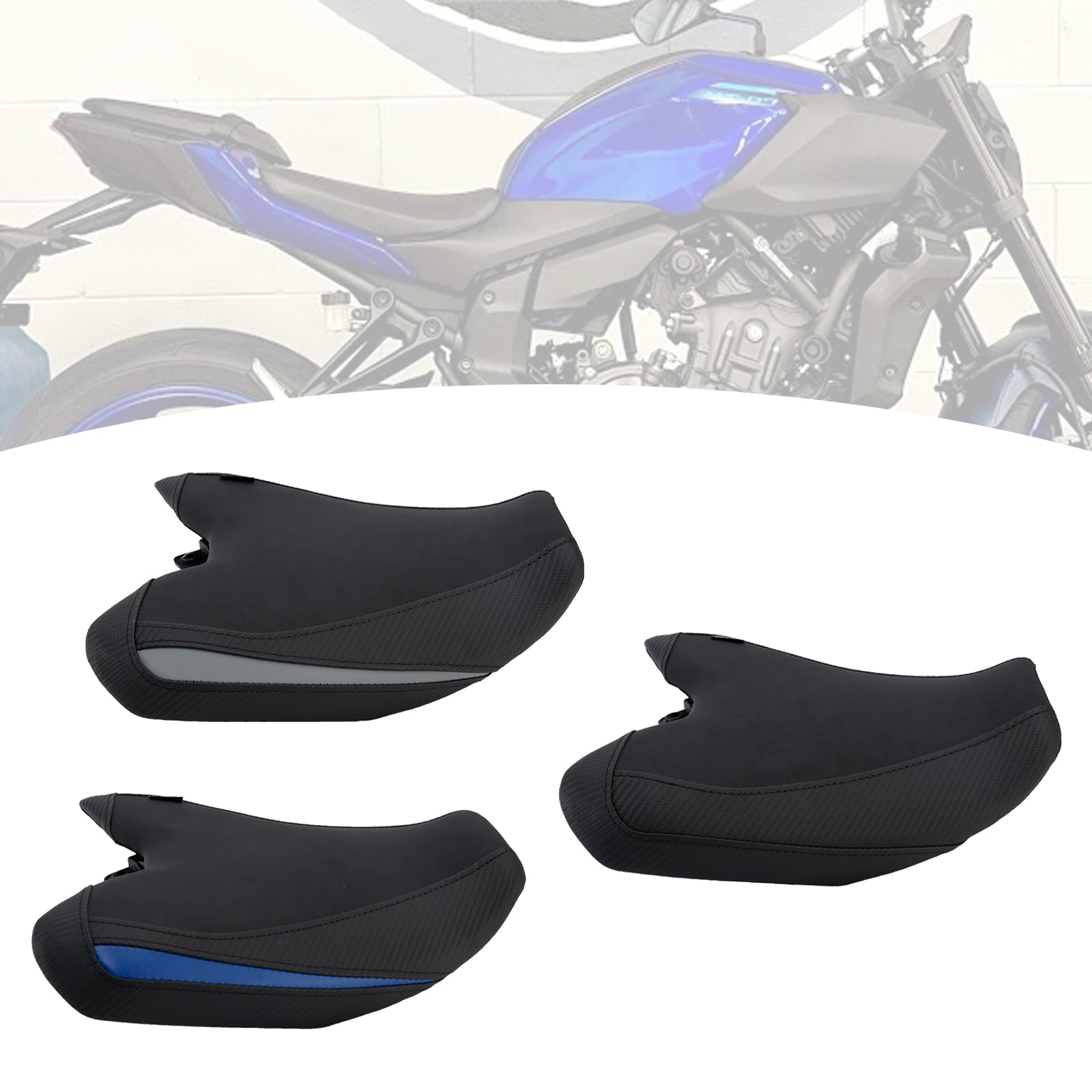 2025+ Yamaha Mt-07 Mt 07 Fz-07 Front Raider Seat Driver Cushion Pu Black