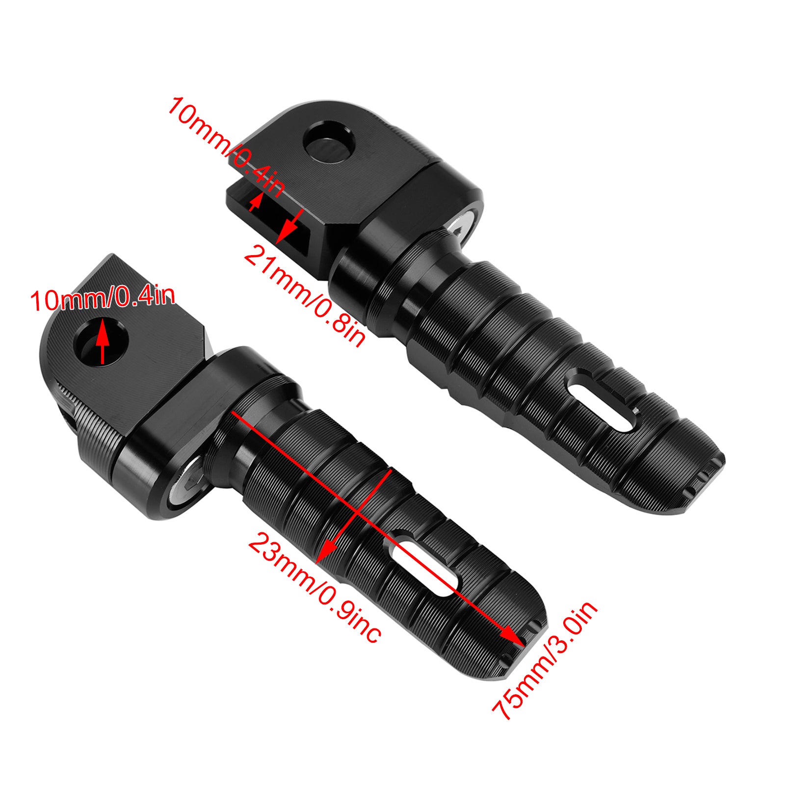 KAWASAKI ZX-4R ZX-4RR 24-25 NINJA 400 18-24 Front Footrests Foot Pegs