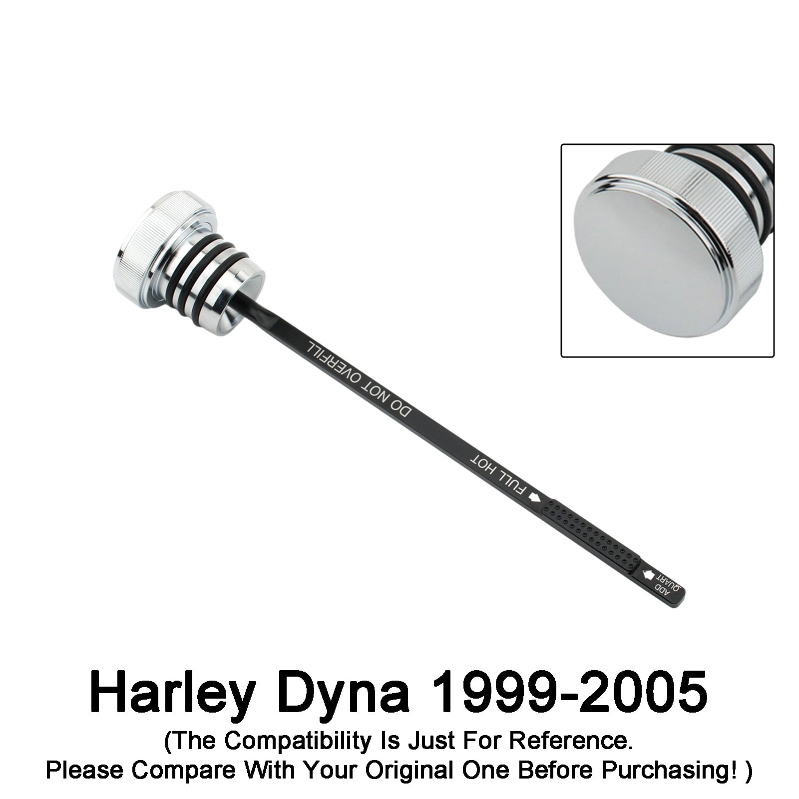 99-05 Super GLID FXD FXDX FXDL DYNA Huile Plonge du réservoir Bouchon de réservoir 0710-0150