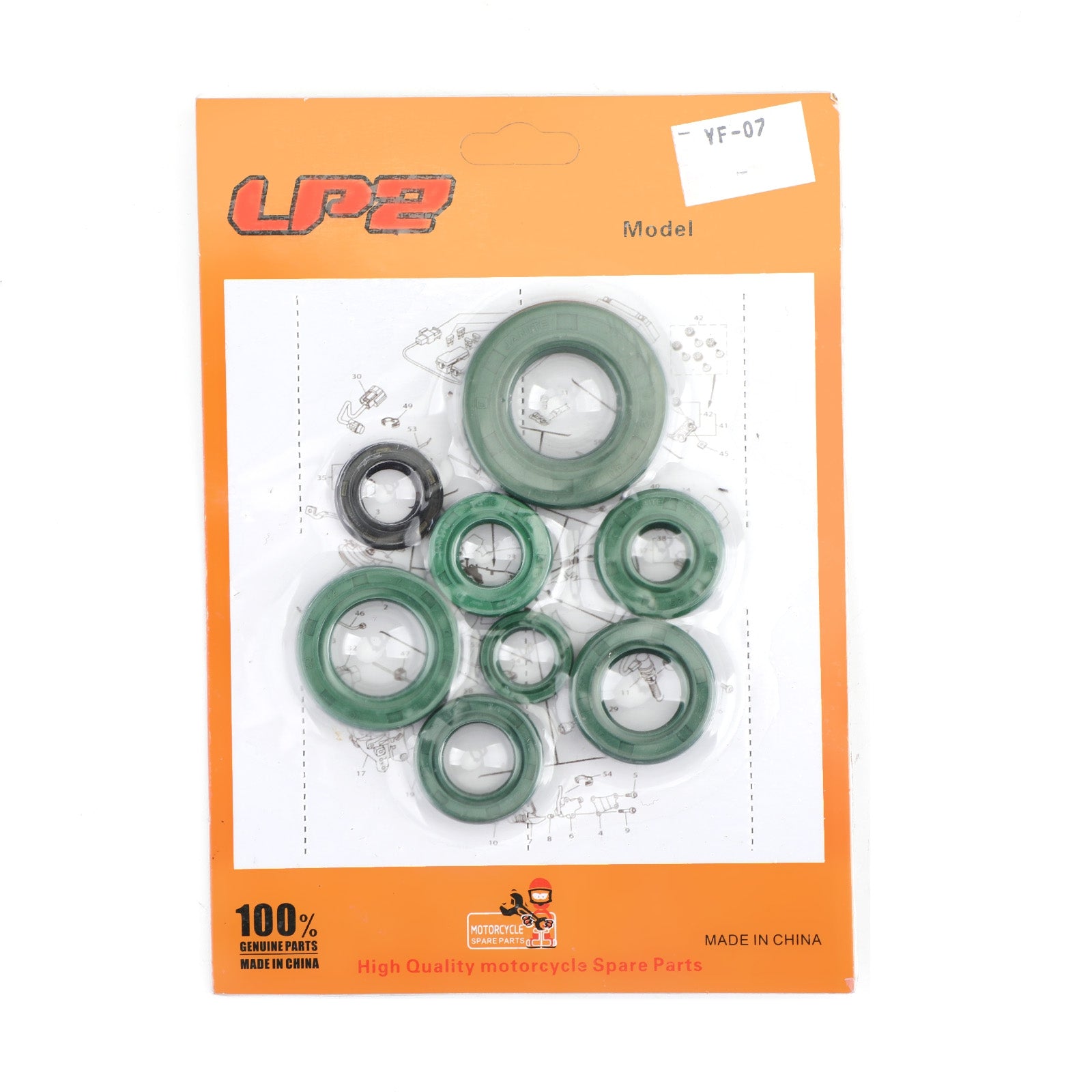 8pcs Honda 86-02 CR80R Experte 03-07 CR85R Expert Motoröl Seal Seal Kit