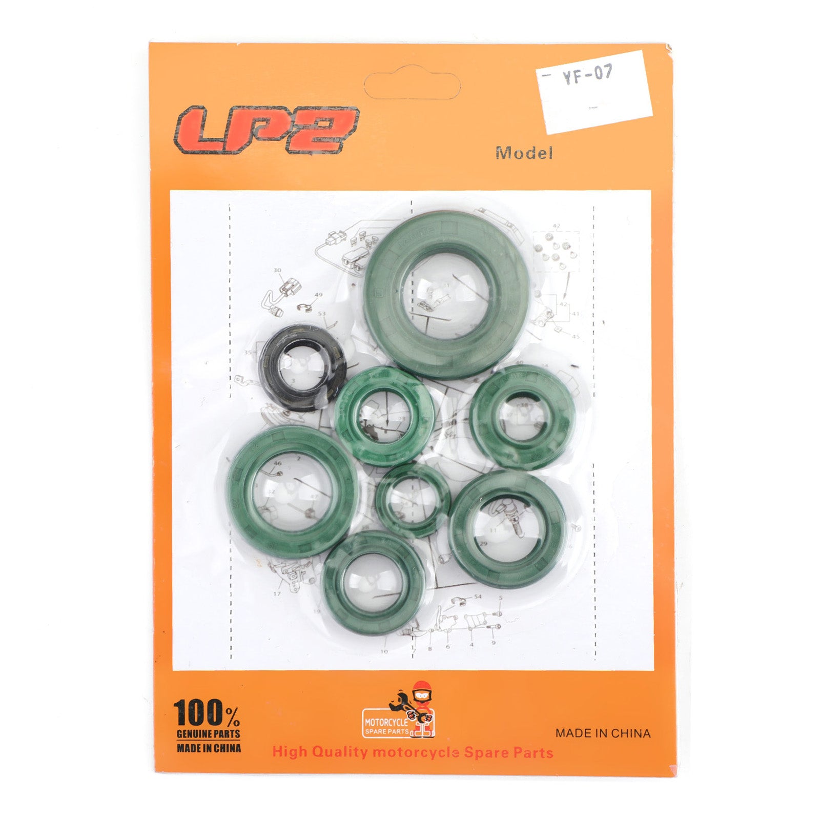 8pcs Honda 86-02 CR80R Experte 03-07 CR85R Expert Motoröl Seal Seal Kit