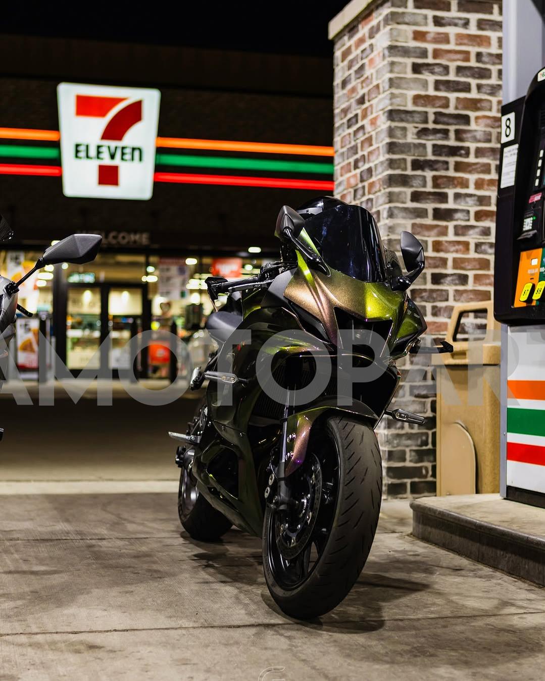 Amotopart 2021-2025 Yamaha YZF-R7 Gradient Green Purple Fairing Kit