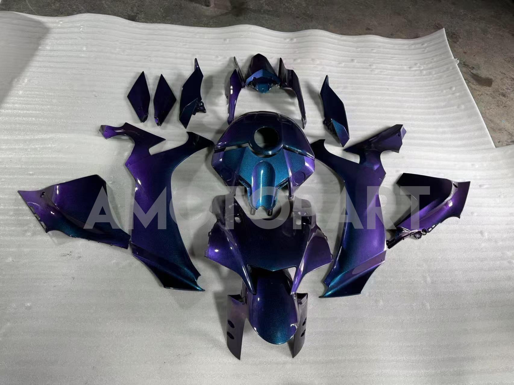 Amotopart 2020-2025 Yamaha YZF R1 Gradient Blue Purple Fairing Kit
