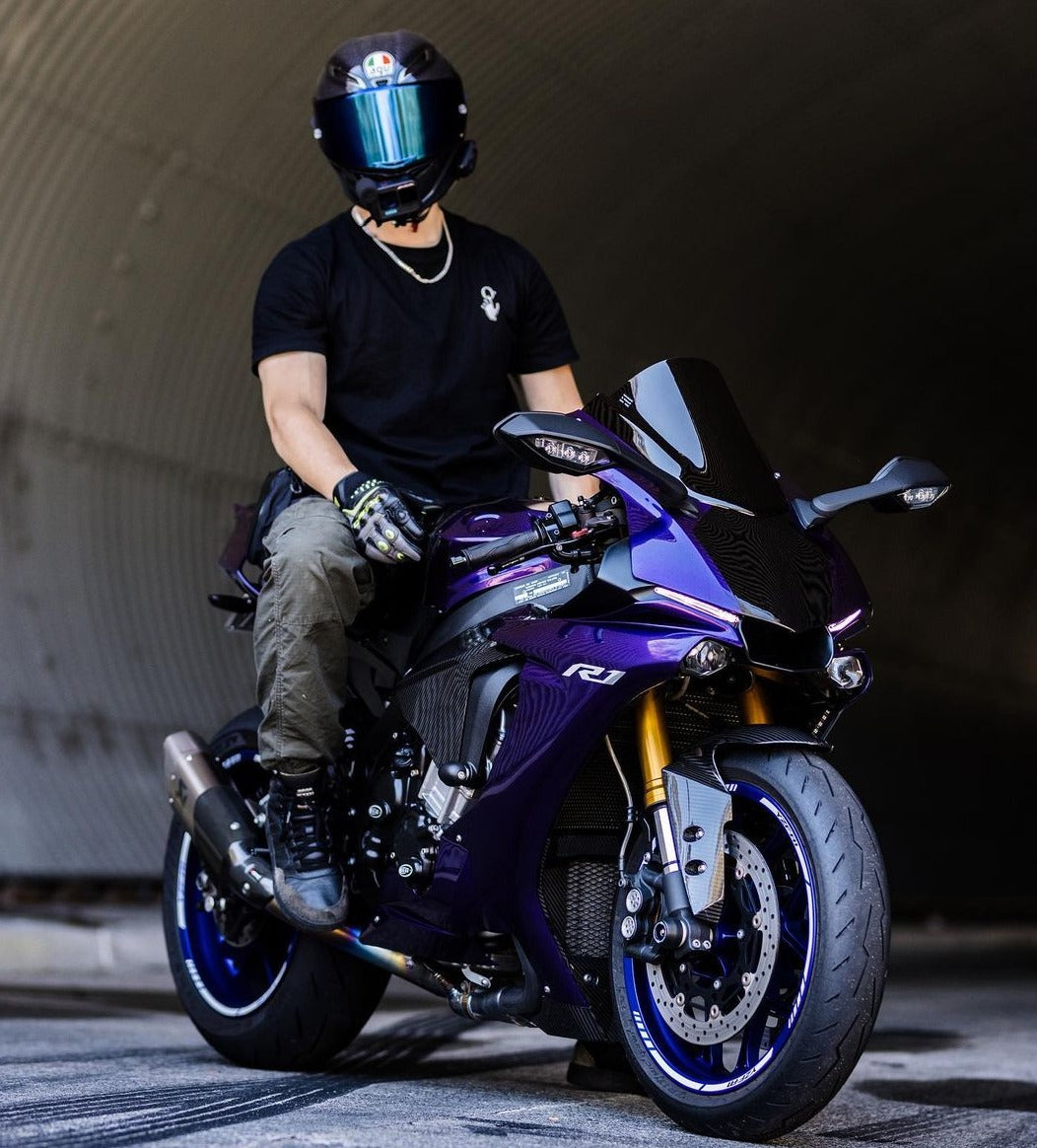 Amotopart 2015-2019 Yamaha YZF 1000 R1 Purple Abzugskit