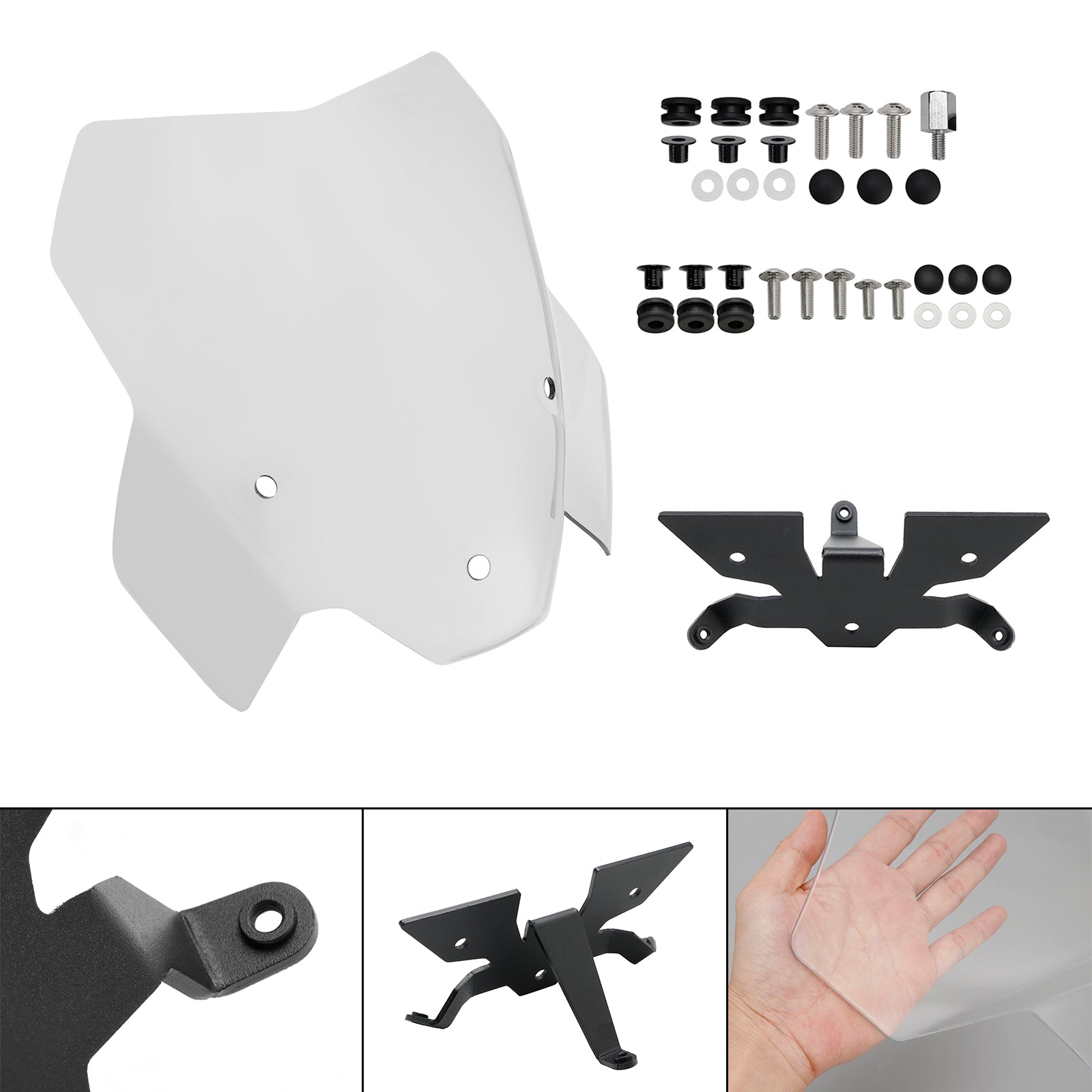 21-22 BMW S1000R Scheinwerfer-Windschutzscheibenabdeckung Windschutzscheiben-Windschutzscheibe