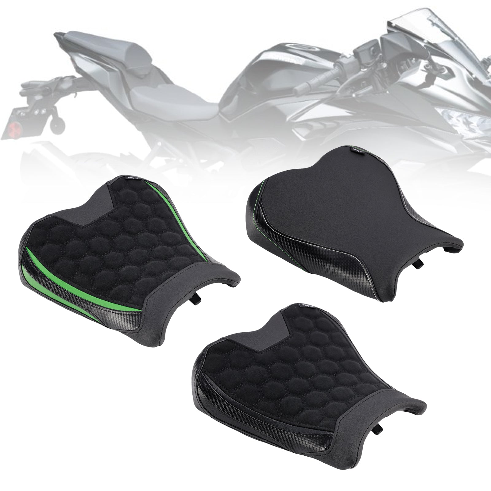 2023 Kawasaki Ninja Zx-4R Zx-4Rr Front Driver Seat Raider Cushion Green