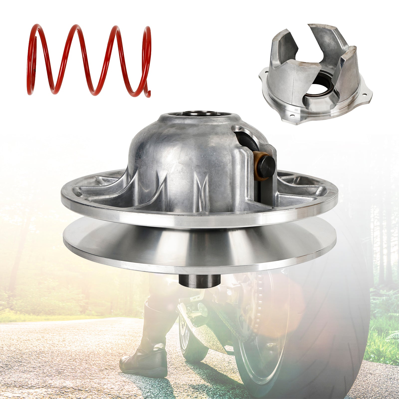 05-14 Polaris Ranger 800 Sportler Heckkupplungsvariator Sekundärkupplung 1322848 1322707