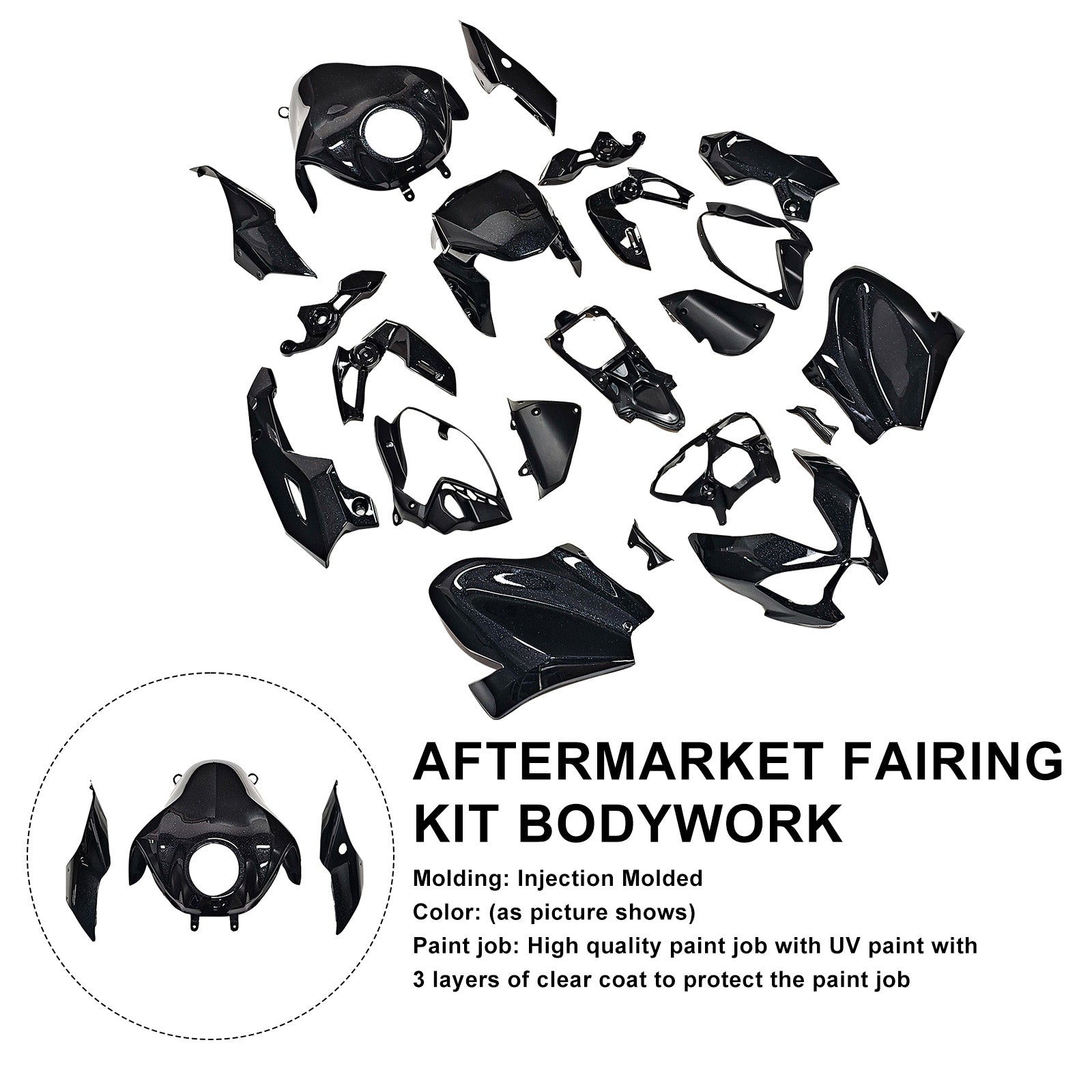 Amotopart 2025–2026 Kawasaki Z900 Verkleidungsset-Kollektion