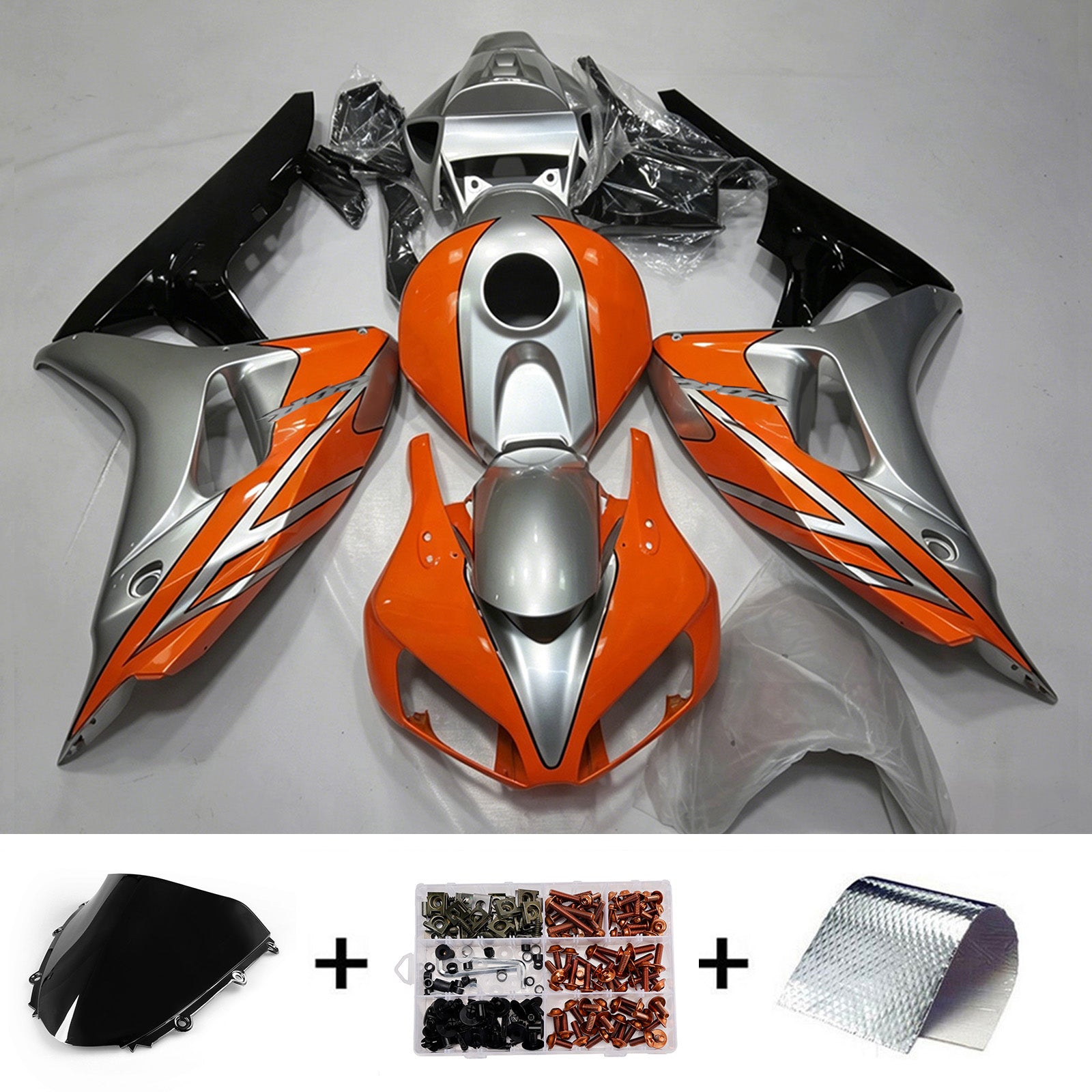Amotopart 2006-2007 ホンダ CBR1000RR オレンジ フェアリングキット