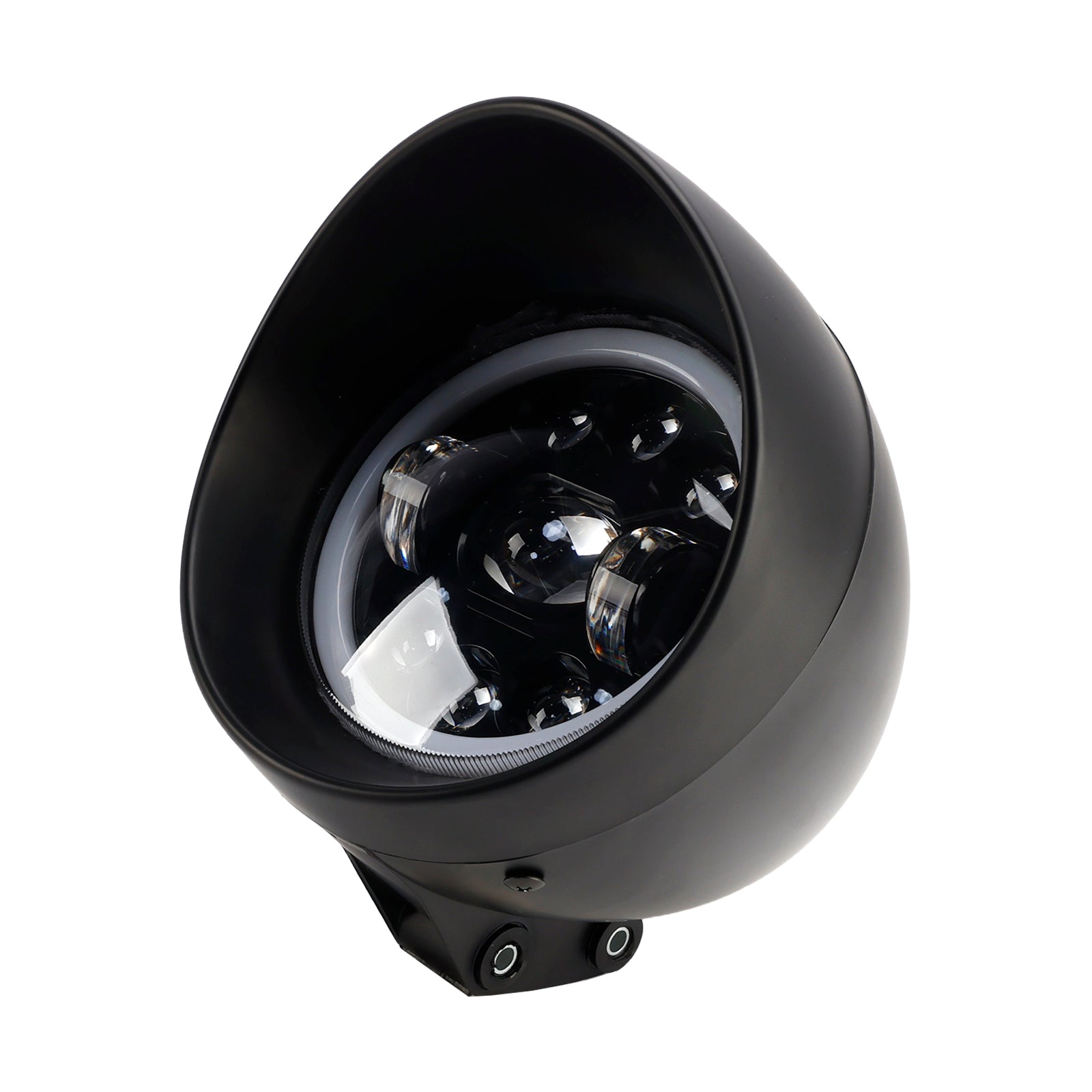 Motorrad Universal Chrom 5.75" Scheinwerferlampe Spotlight 9-Glühbirnen