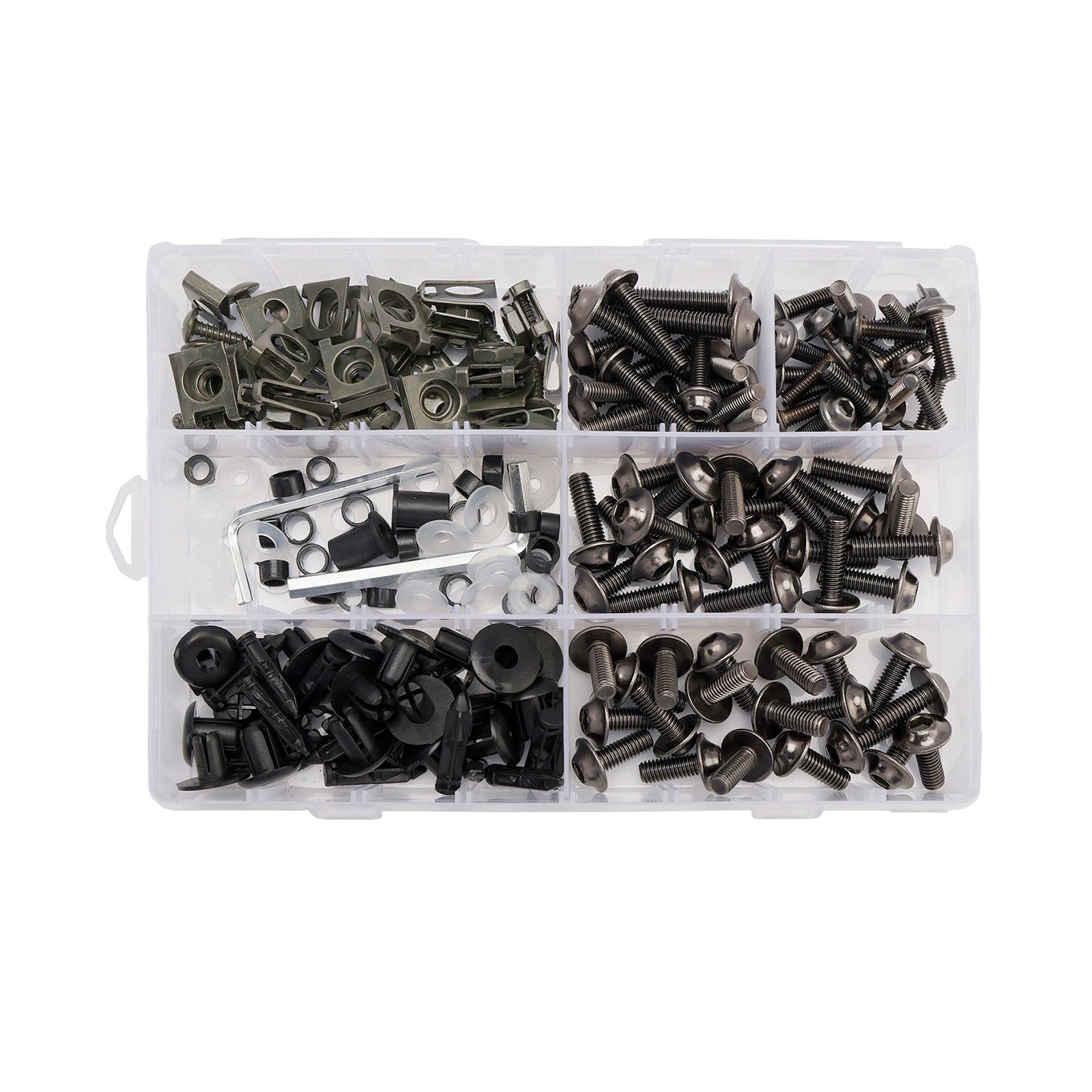 Amotopart 2017-2023 Yamaha YZF-R6 Grey White Fairing Kit