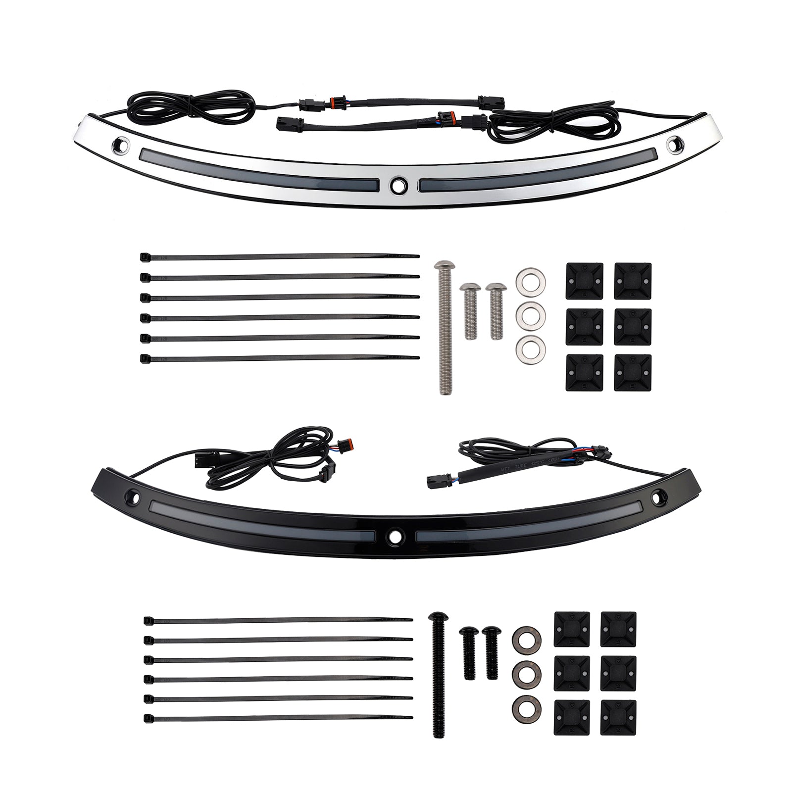 2014+ Touring Electra Glide LED Running Turn Signal Light Windshield Trim