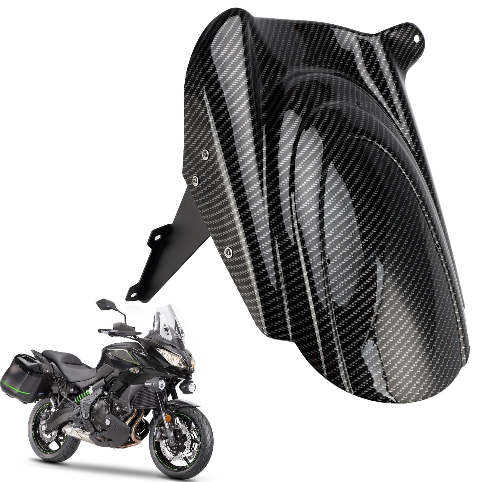 2015-2025 Kawasaki Versys 650 Kle650 Carbon Rear Hugger Fender Mudguard