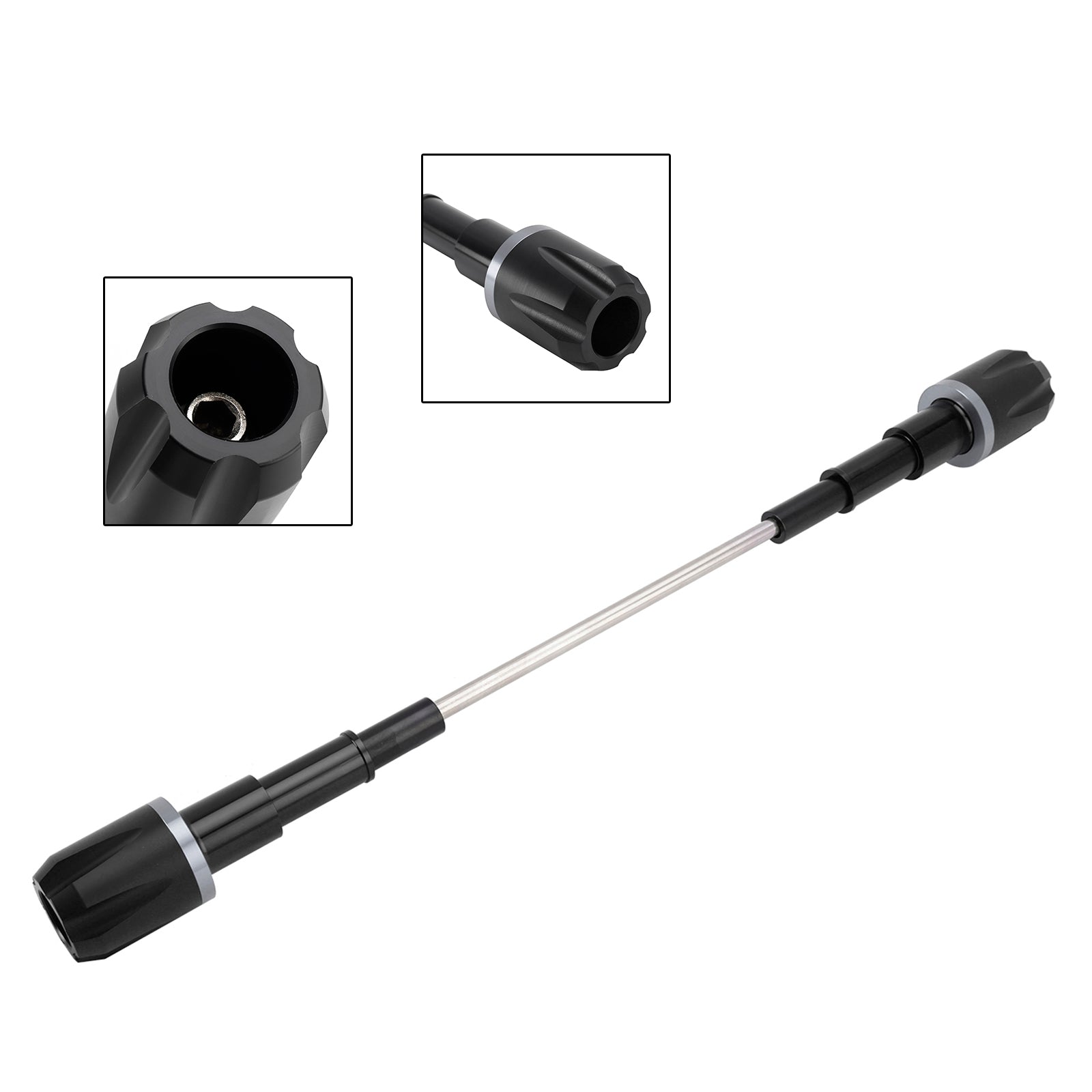 Du Cafe Racer Scrambler 800 Aluminum Frame Crash Slider Protection Gold Black