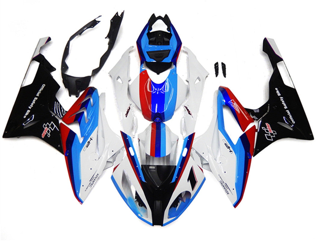 Amotopart 2017-2018 BMW S1000RR Azul y Blanco Estilo 7 Kit de carenado