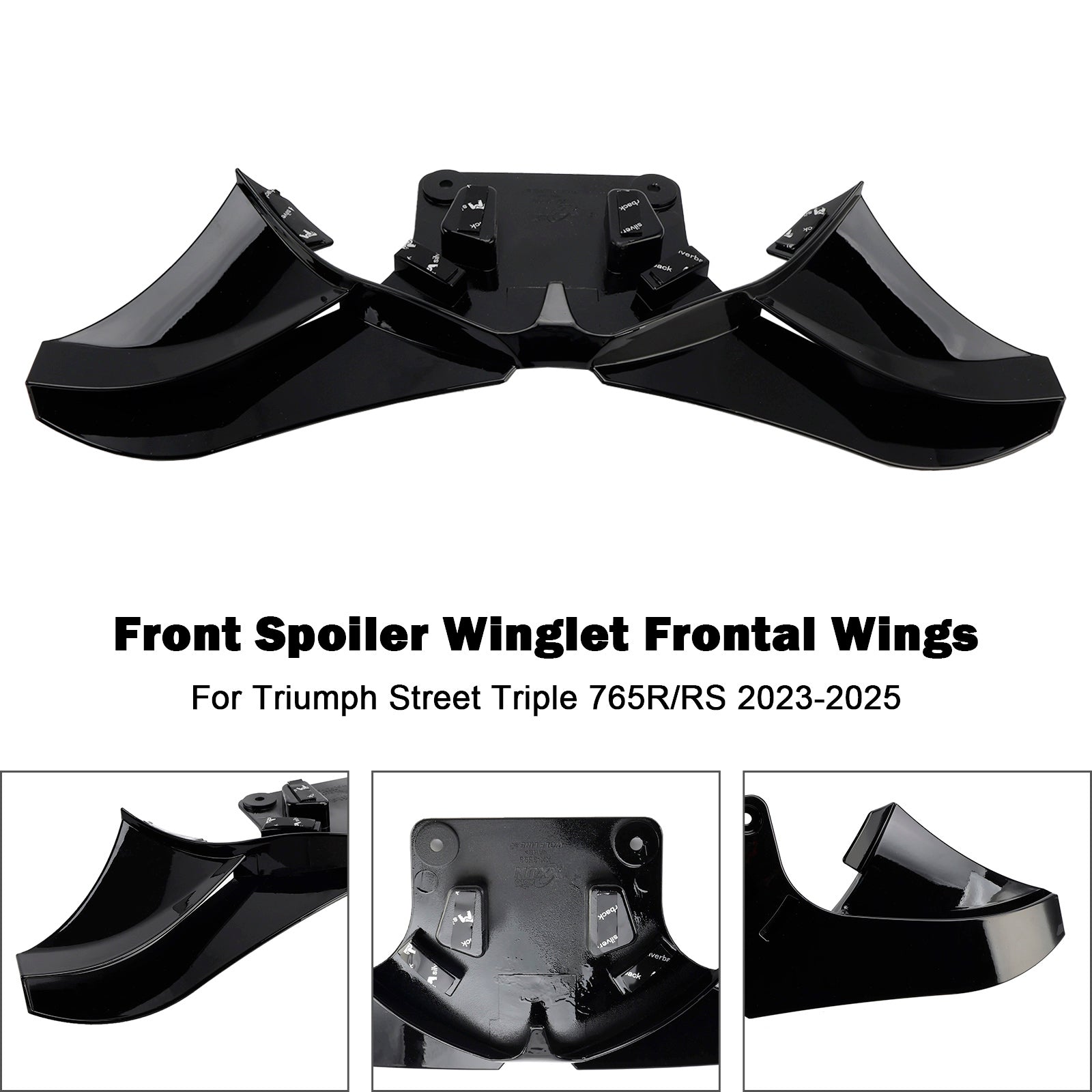 2023-2025 Street Triple 765R/RS Front Spoiler Winglet Frontal Wings