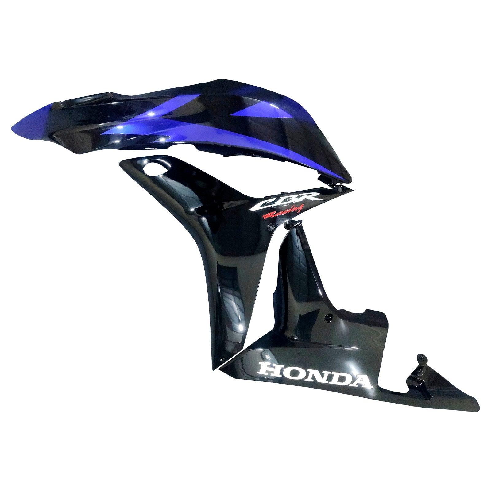 Amotopart 2007-2008 Honda CBR600RR Black Blue Fairing Kit