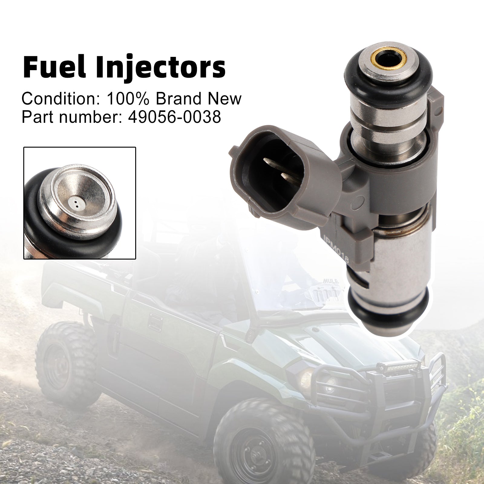 Kawasaki Mule Pro FX FXR FXT KAF820 KAF820 EPS 49056-0038 Brændstofinjektor