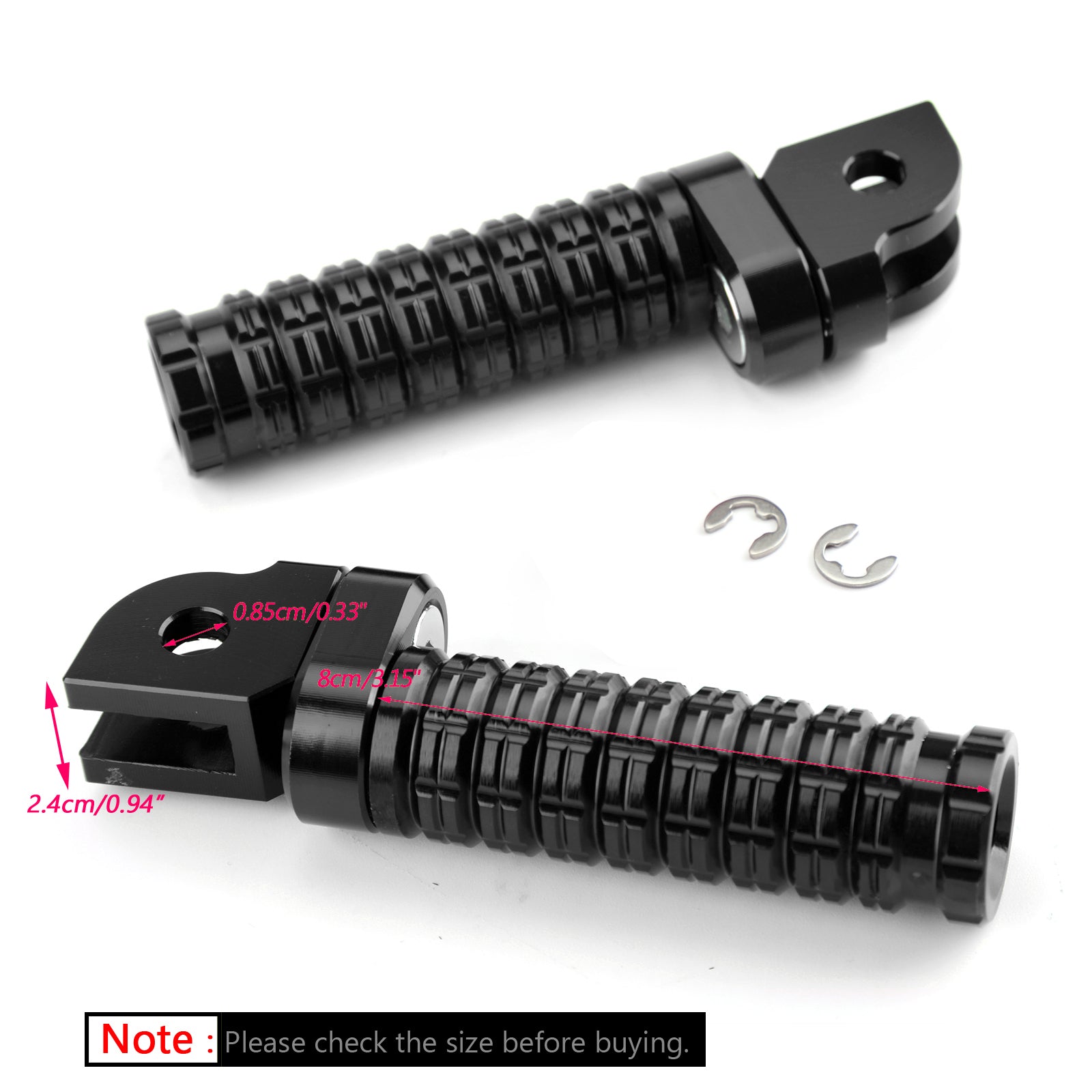 Yamaha MT-03 MT/FZ07 MT/FZ09 MT/FZ10 FZ8 FZ1 Tracer900 Front Footpegs