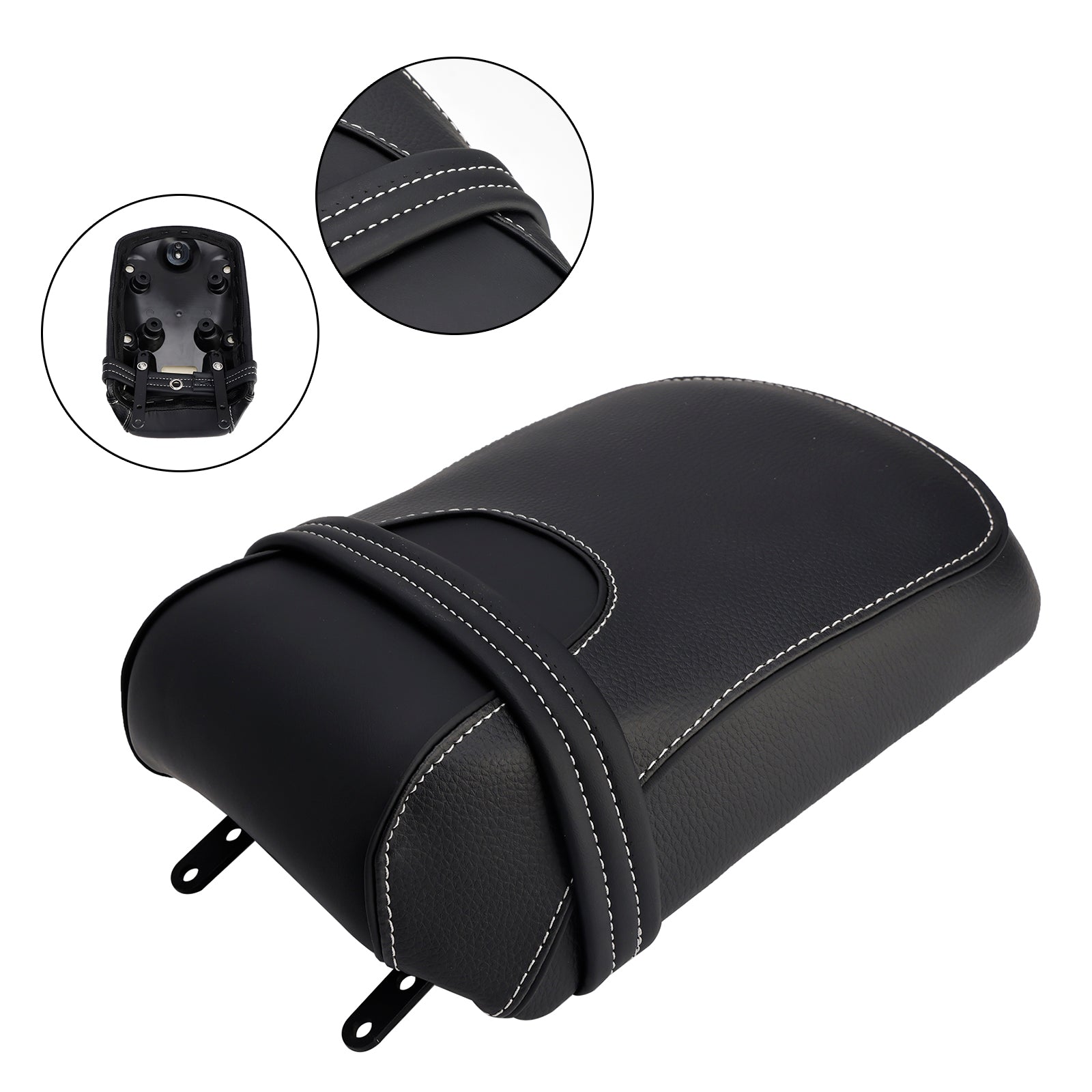 Cojín para asiento trasero del pasajero Indian Super Scout Sixty Bobber, color negro