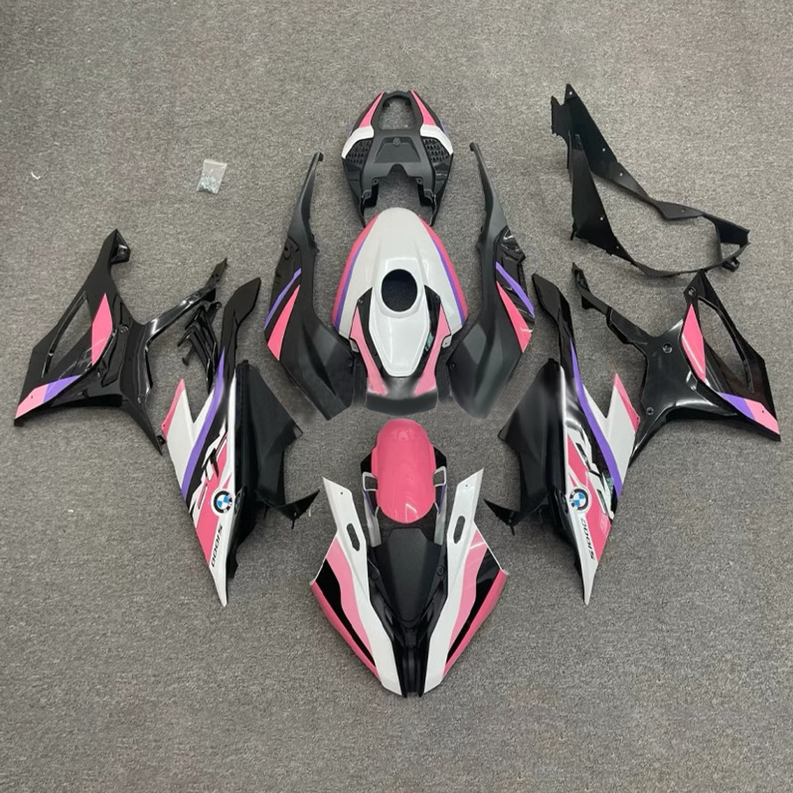 AMOTOPART 2019-2022 BMW S1000RR Black Blanc Rose Purple Fairring Kit