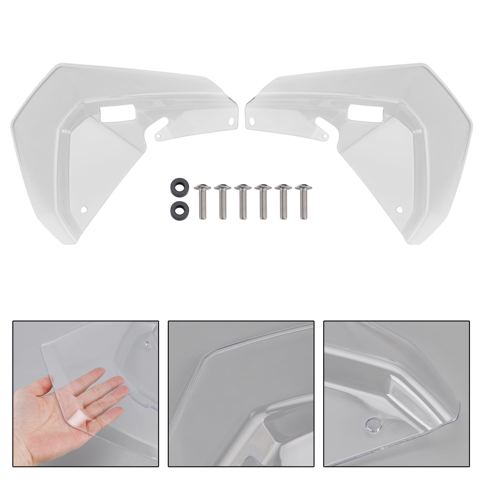 2025-2026 BMW R1300GS ADV Windshield Plate Side Panels