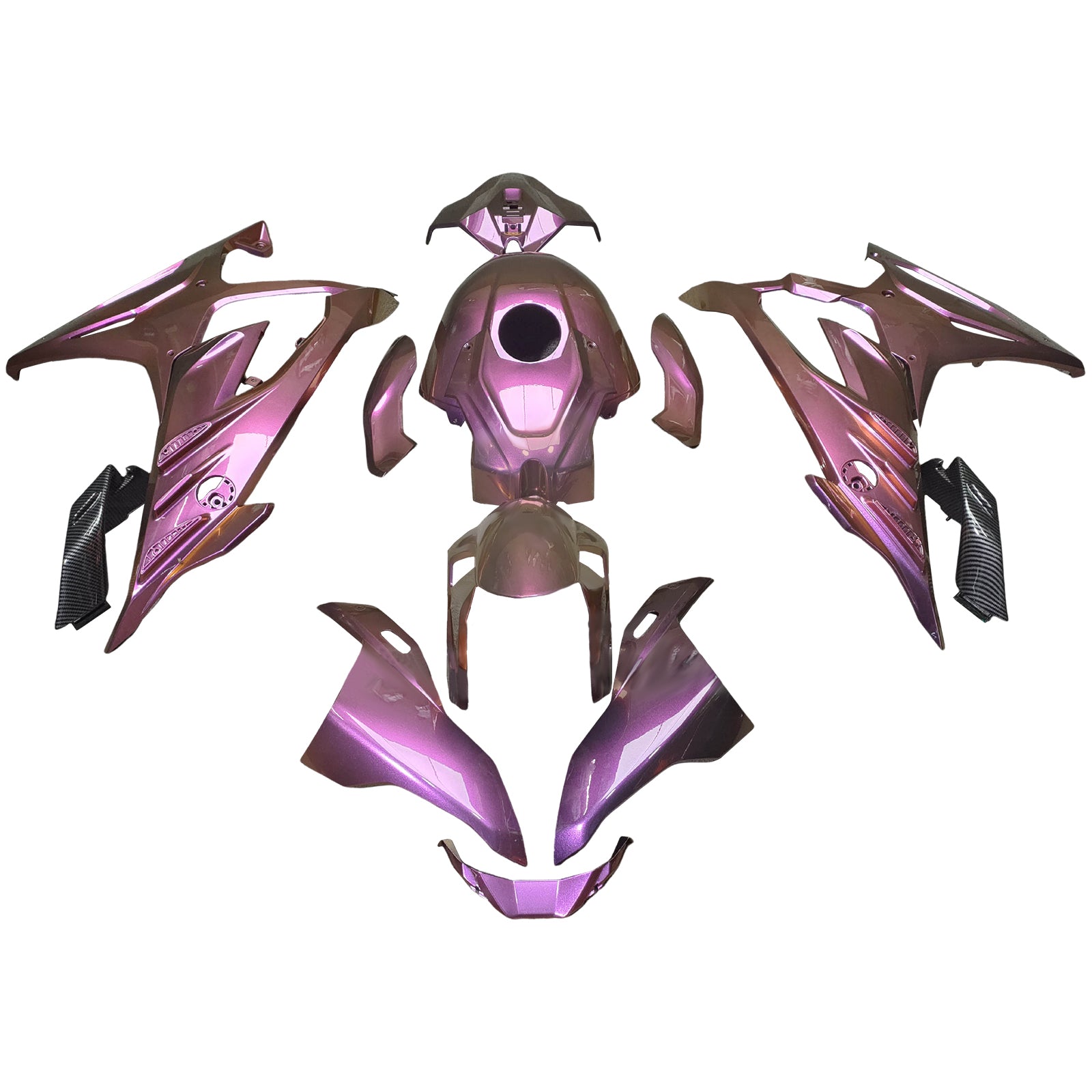 Amotopart 2023-2024 BMW S1000RR Glossy Pink Fairing Kit