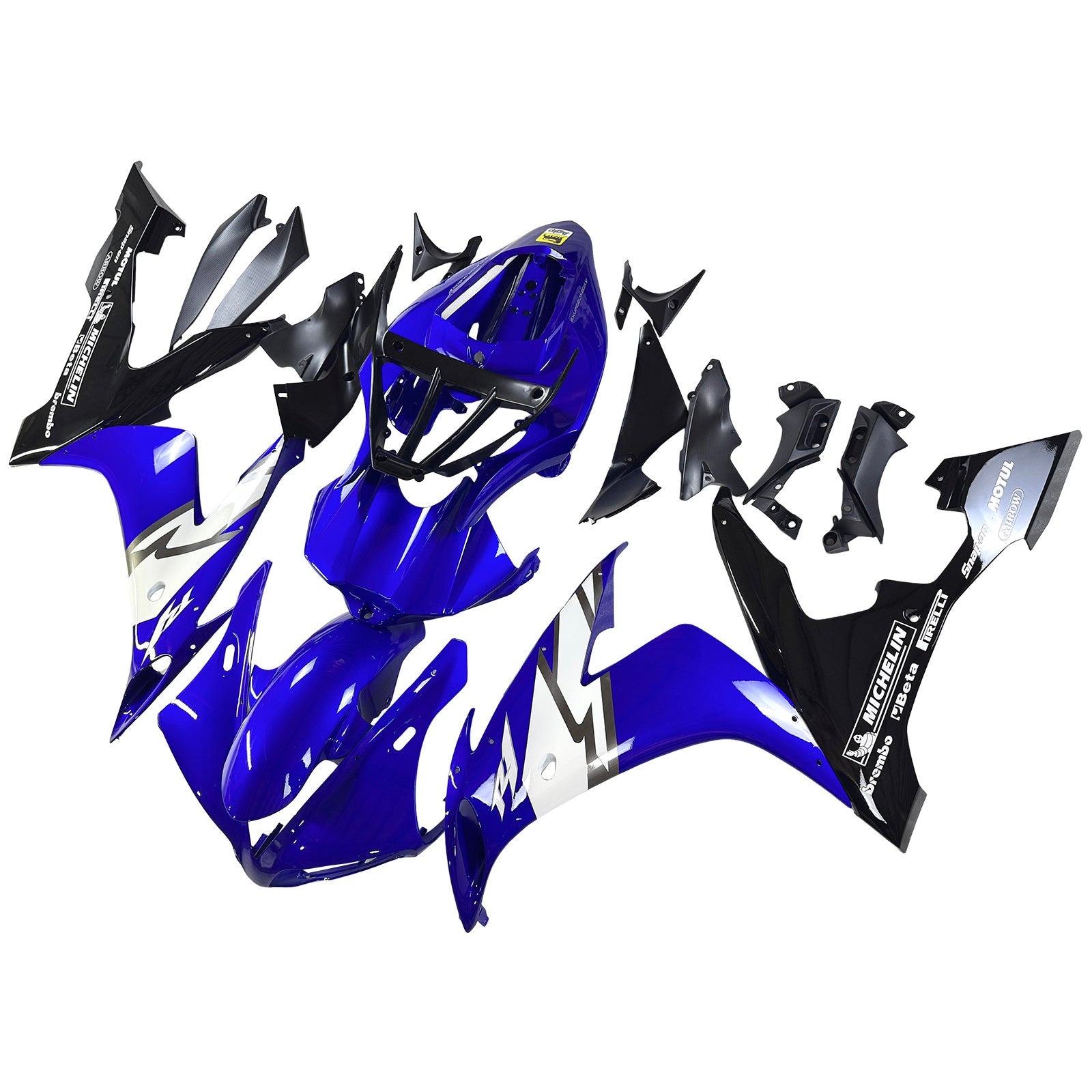 Amotopart 2004-2006 Yamaha YZF 1000 R1 Blue White Black Fairing Kit