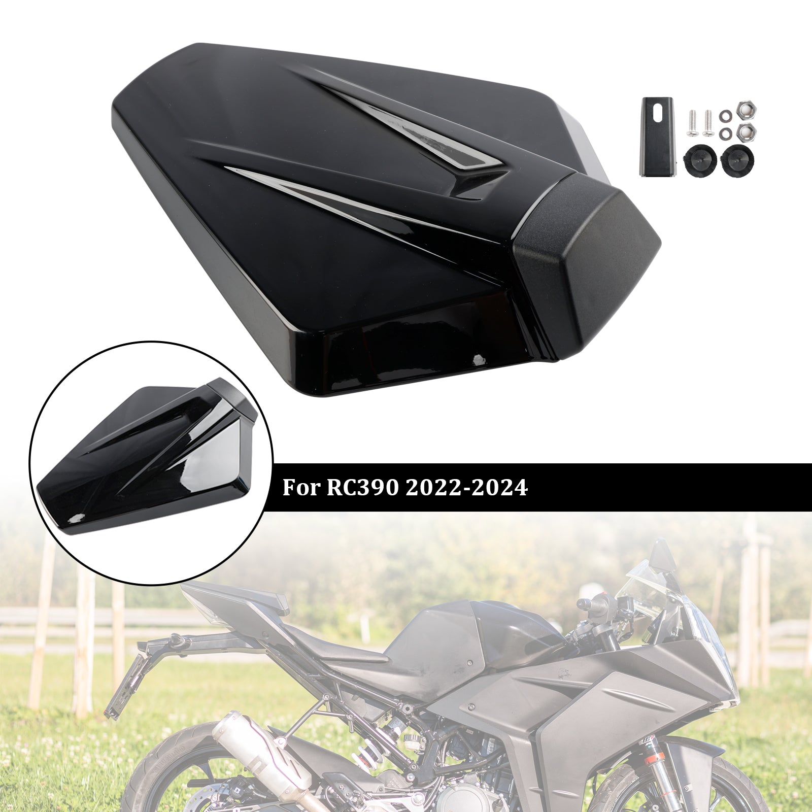 22-24 ktm RC390 staart achterstoelbedekking kuip cowl