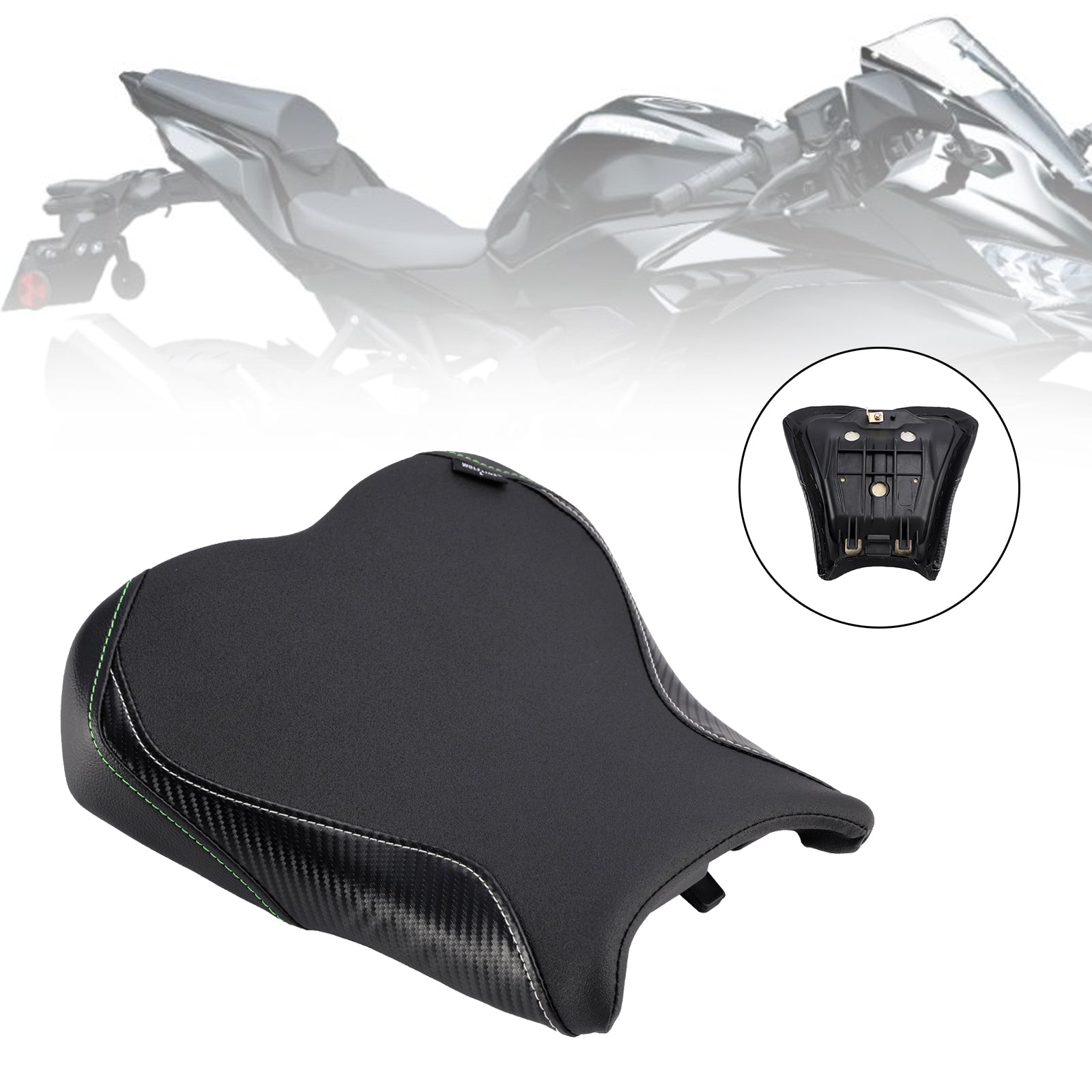 2023 Kawasaki Ninja Zx-4R Zx-4Rr Front Driver Seat Raider Cushion Green