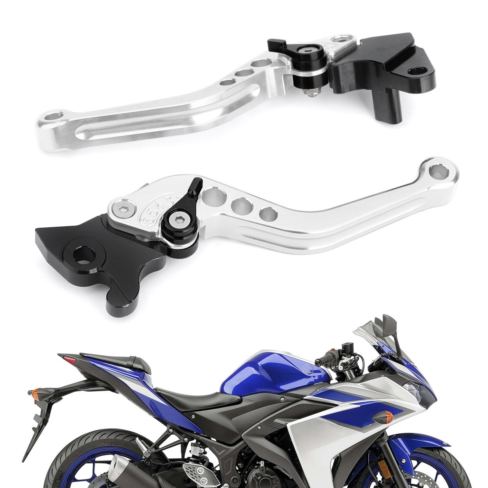 YAMAHA YZF-R15 2008-2014 Brake Clutch Levers Silver