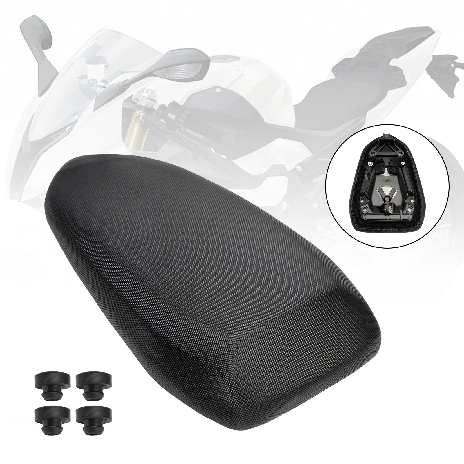 19-24 BMW S1000RR S1000 RR Black traseiro traseiro almofada do assento