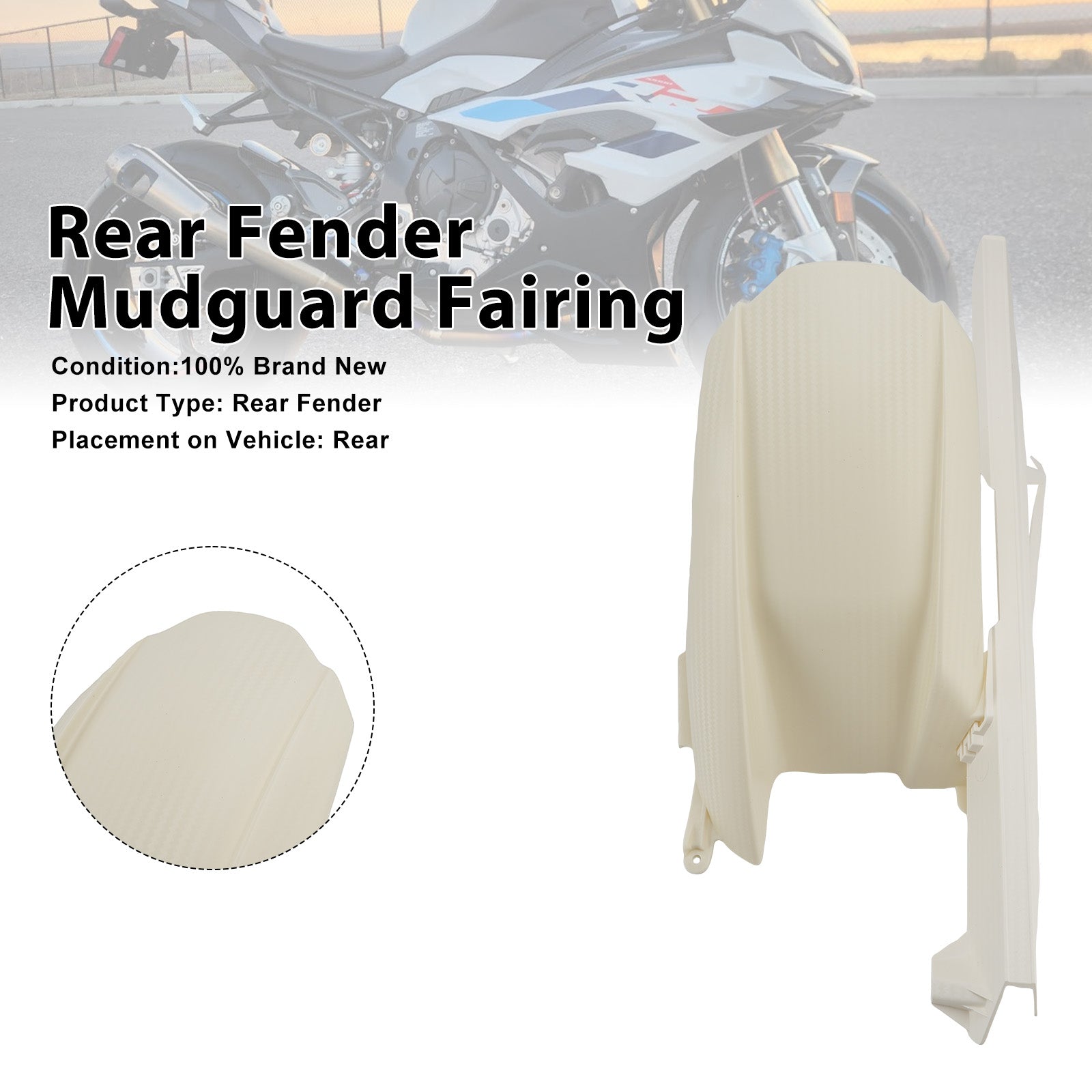 2019–2026 BMW S1000RR Heckkotflügel-Kotflügelverkleidung