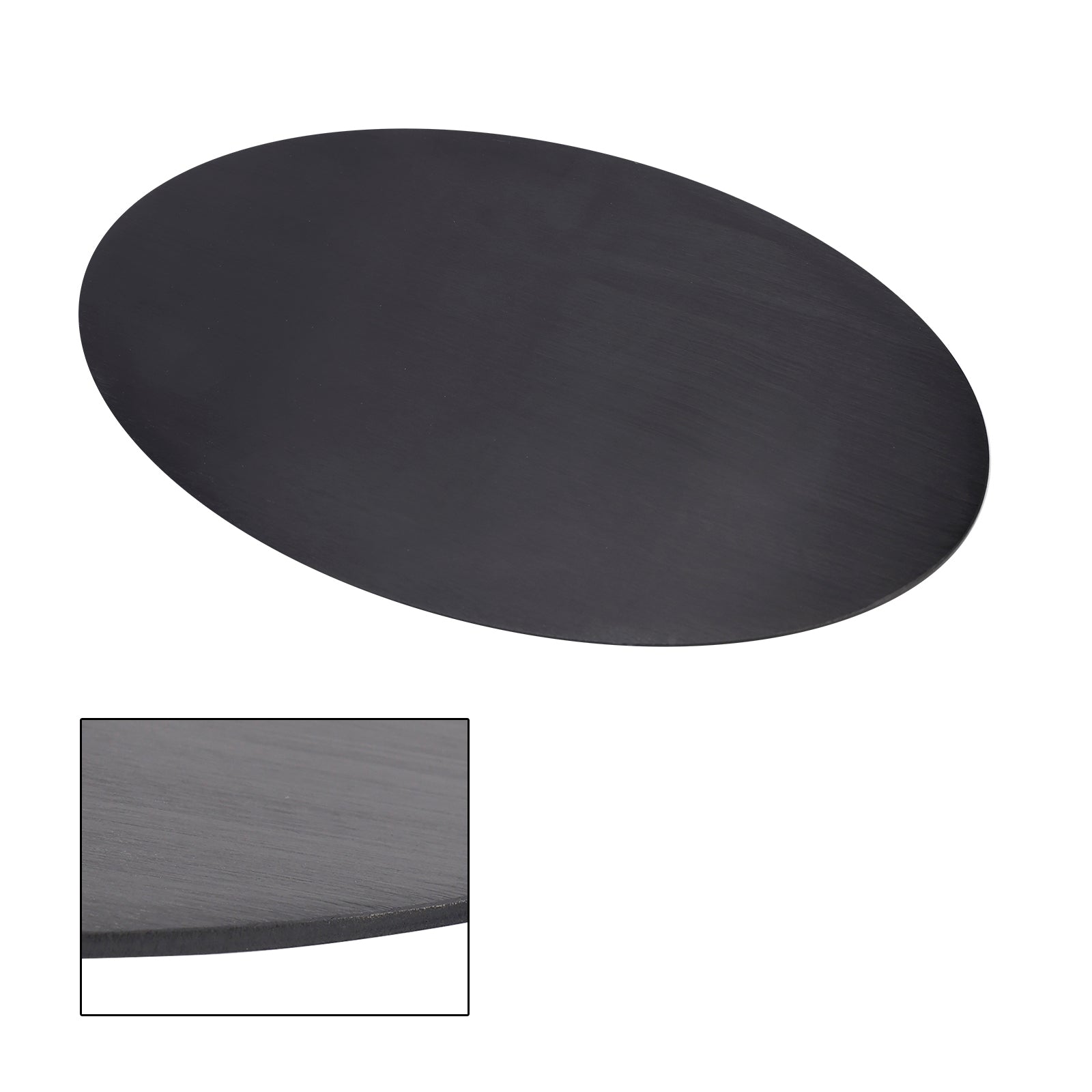 Plaque d'images en alliage en aluminium vierge ovale diy ajustement universel pour moto