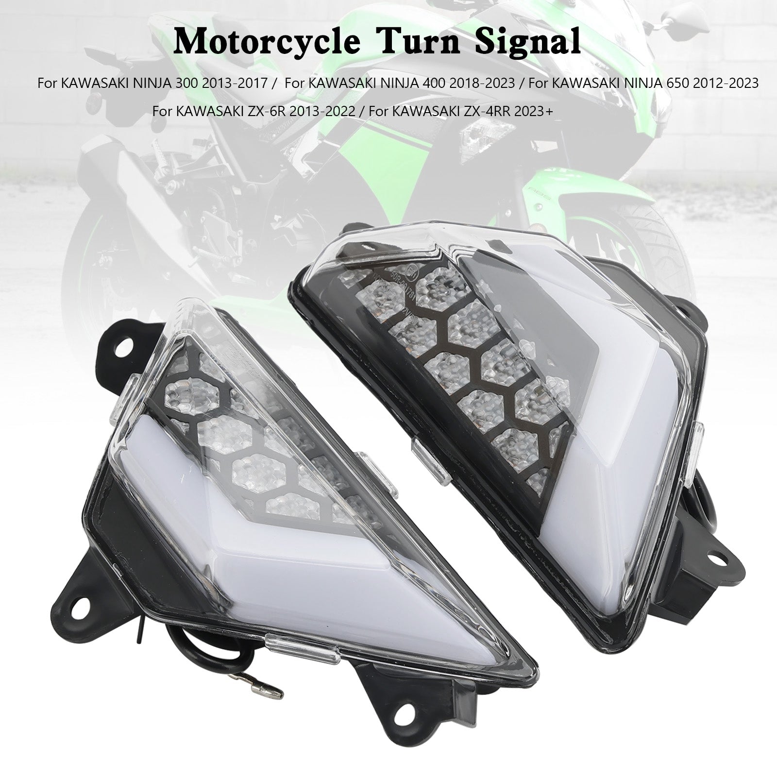 2012+ Kawasaki Ninja 300 400 650 ZX 6R ZX 4RR LED -LED -Blindesignallicht