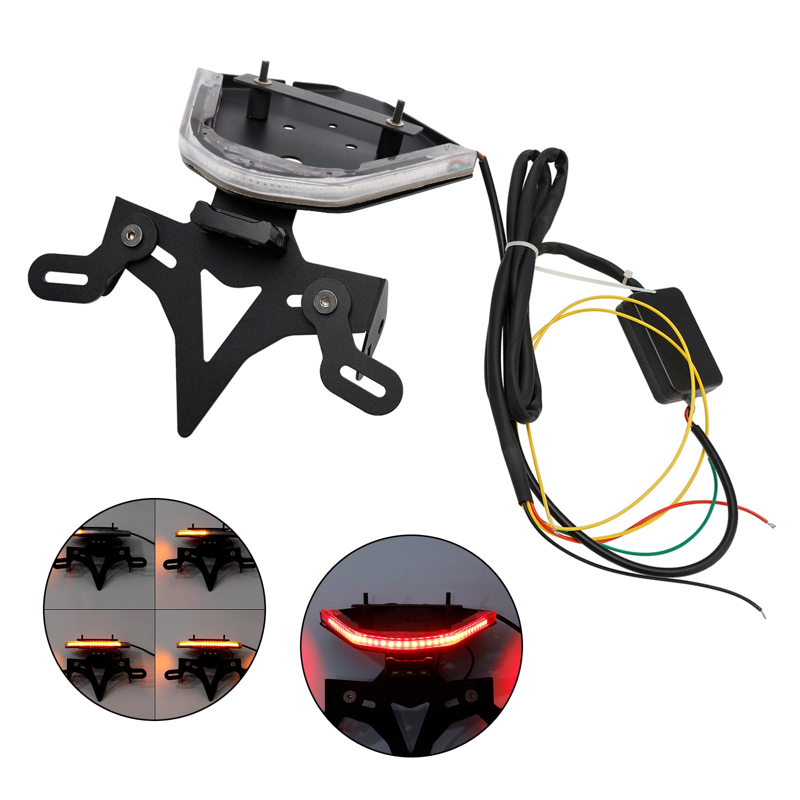 21-24 BMW S1000RR Soporte de marco de soporte de placa de matrícula de aleación de aluminio