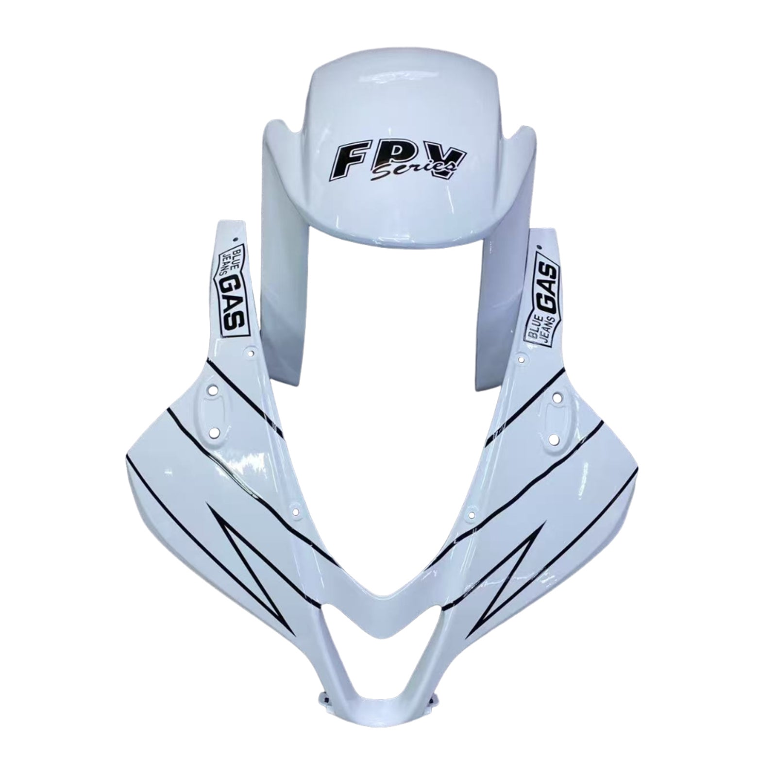 Amotopart 2007-2008 Honda CBR600RR White Silver Fairing Kit