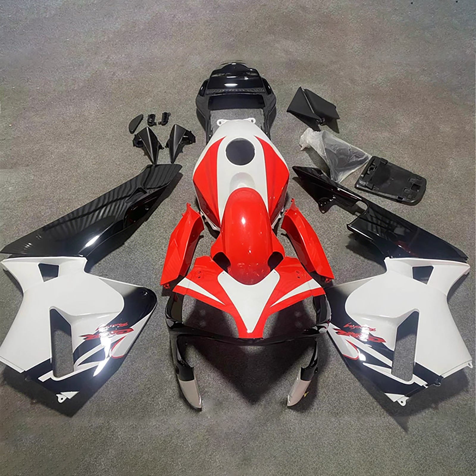 Amotopart 2003-2004 Honda CBR600RR White/Red Fairing Kit