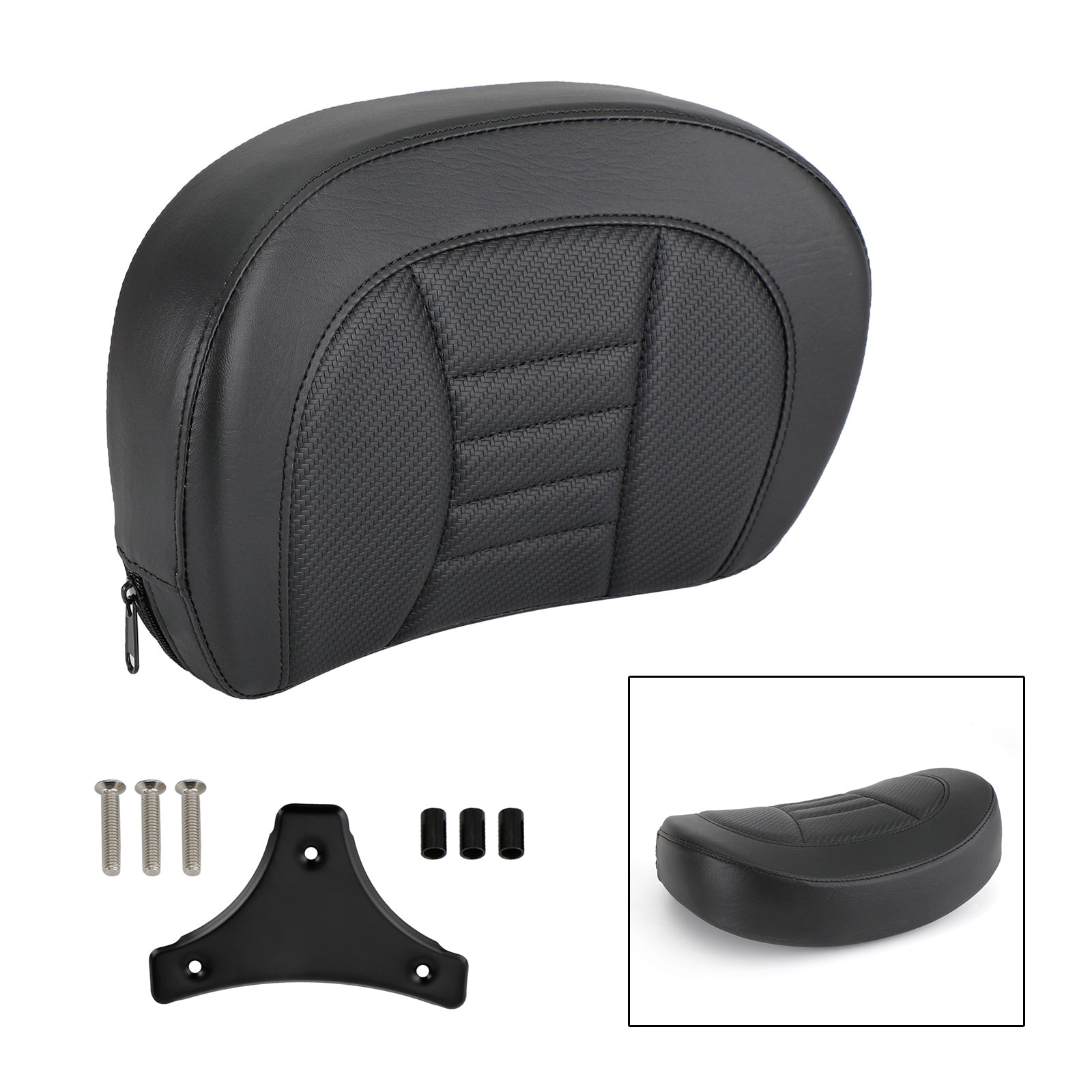 Driver Rider Sissy Bar Seat Backrest Pad for CVO Street Glide FLHXSE 2015-2021