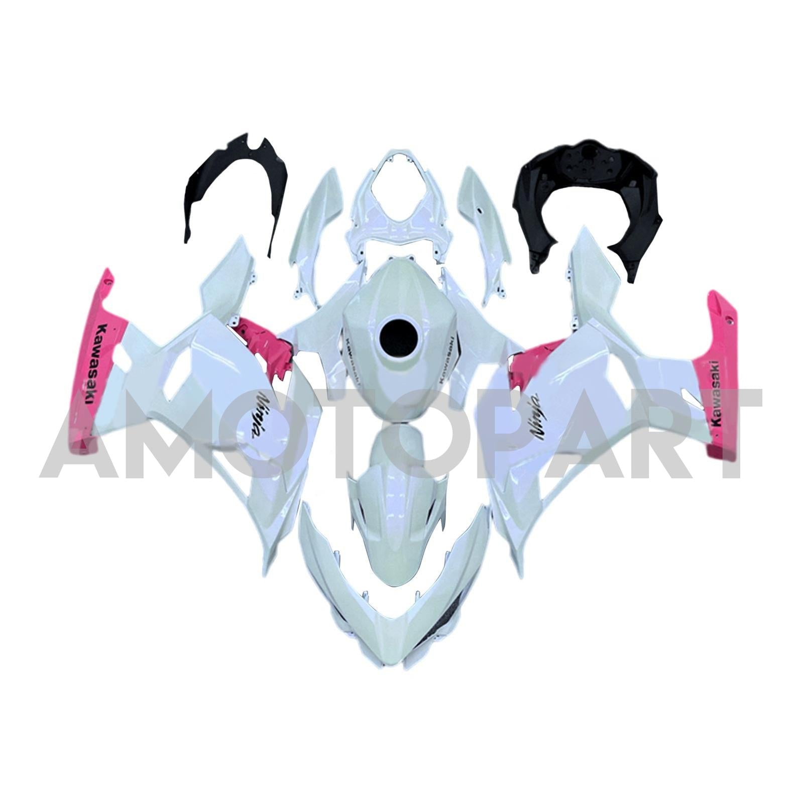 Amotopart 2018-2024 Kawasaki EX400/Ninja400 Fairing Kit Collection One