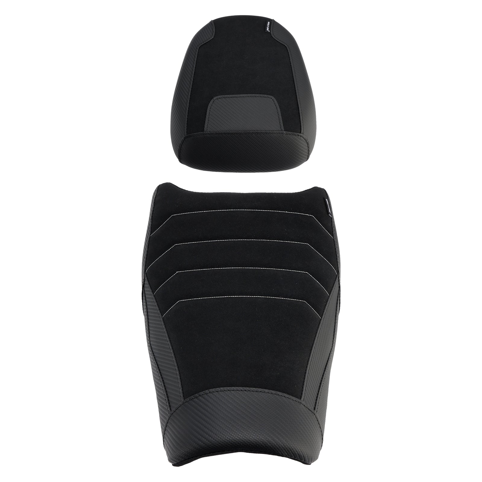 Suzuki V-Strom 250SX Front (Modelljahre 2024–2025)&REar Raider Beifahrer-Kissen-Set Schwarz