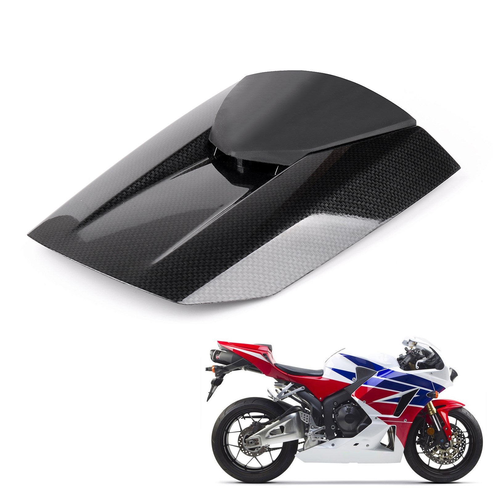 2013-2024 Honda CBR600RR Rear Tail Pillion Seat Fairing Cover Carbon