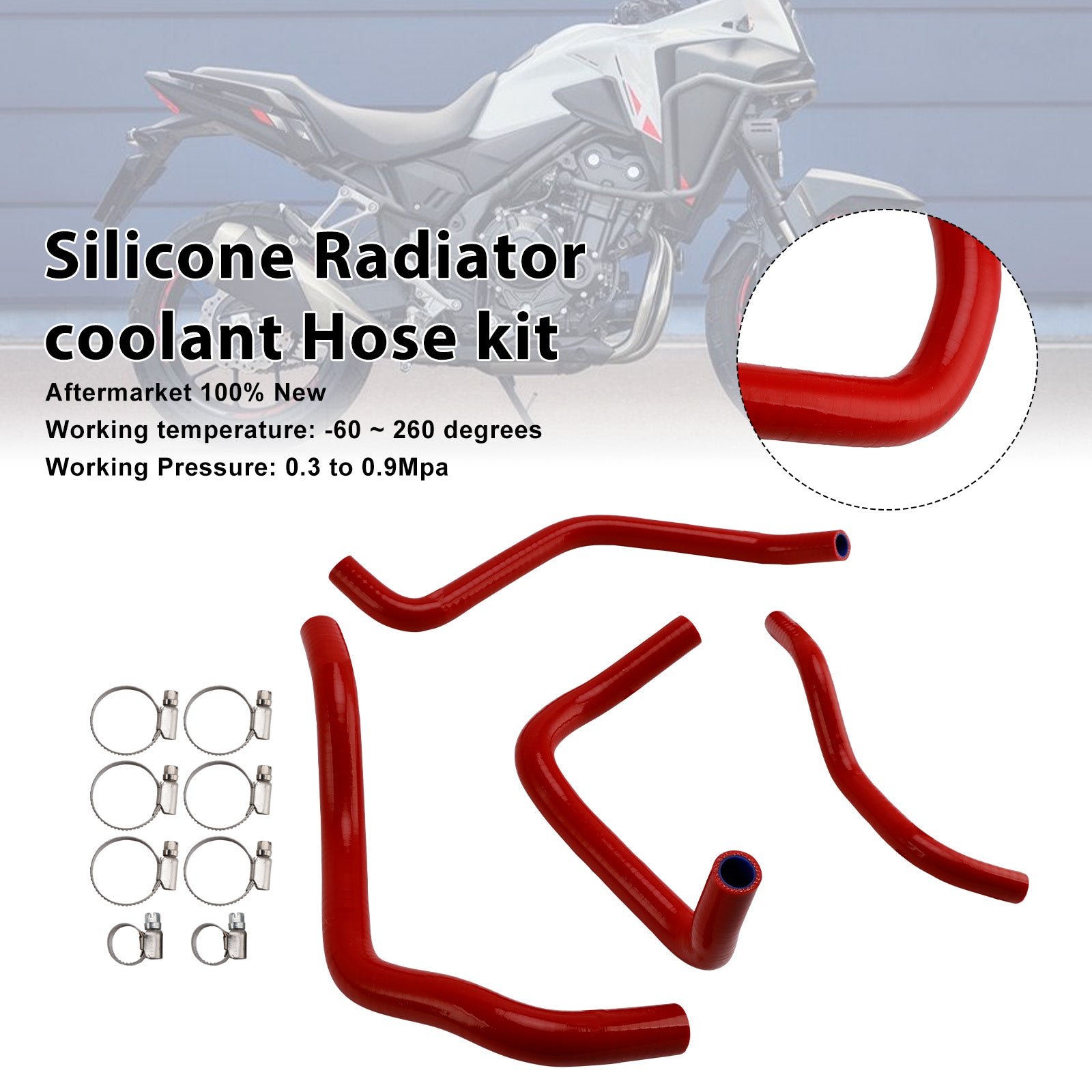 Honda NX400 NX500 CB500 CB500F/X/R Silicone Radiator coolant Hose