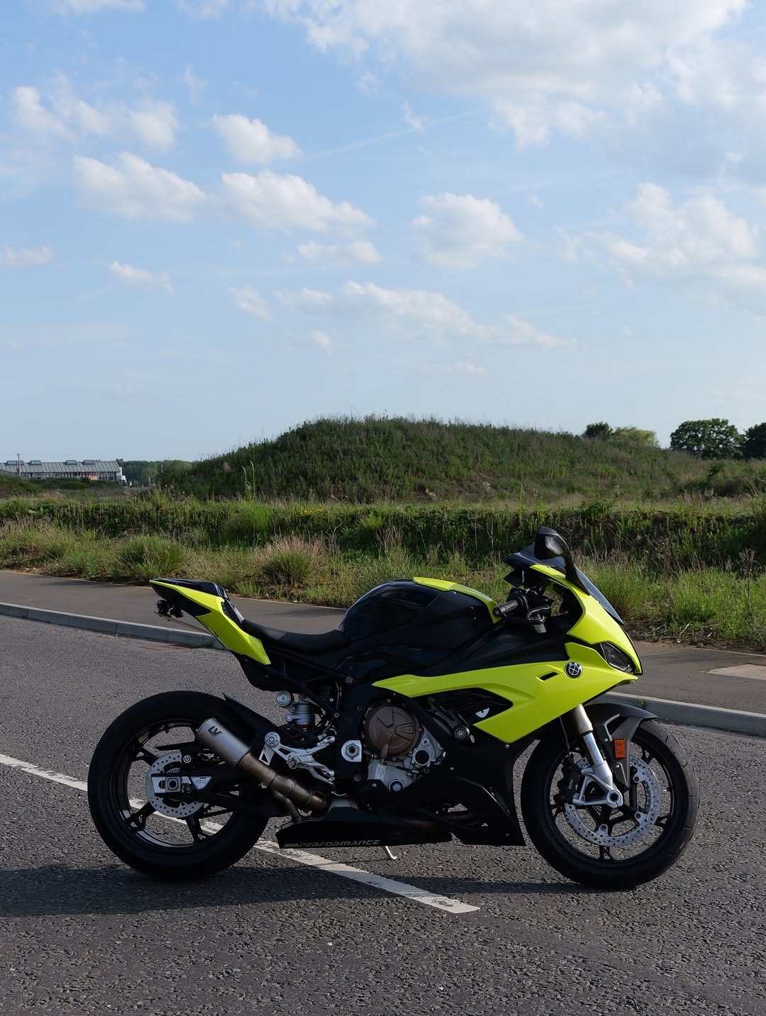 Kit de carenagens fluorescentes Chartreuse Amotopart BMW S1000RR 2019-2022